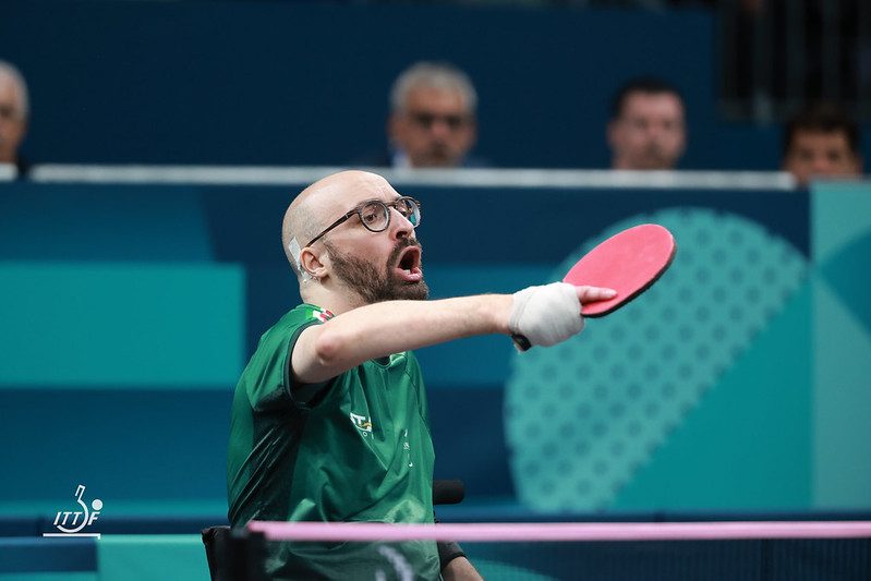 Paralimpiadi di Parigi 2024 Federico Falco in azione