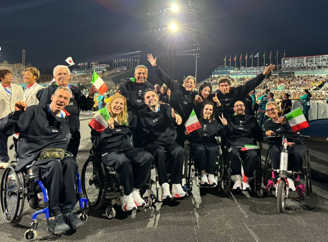 Paralimpiadi di Parigi 2024 la delegazione FITeT alla cerimonia di apertura