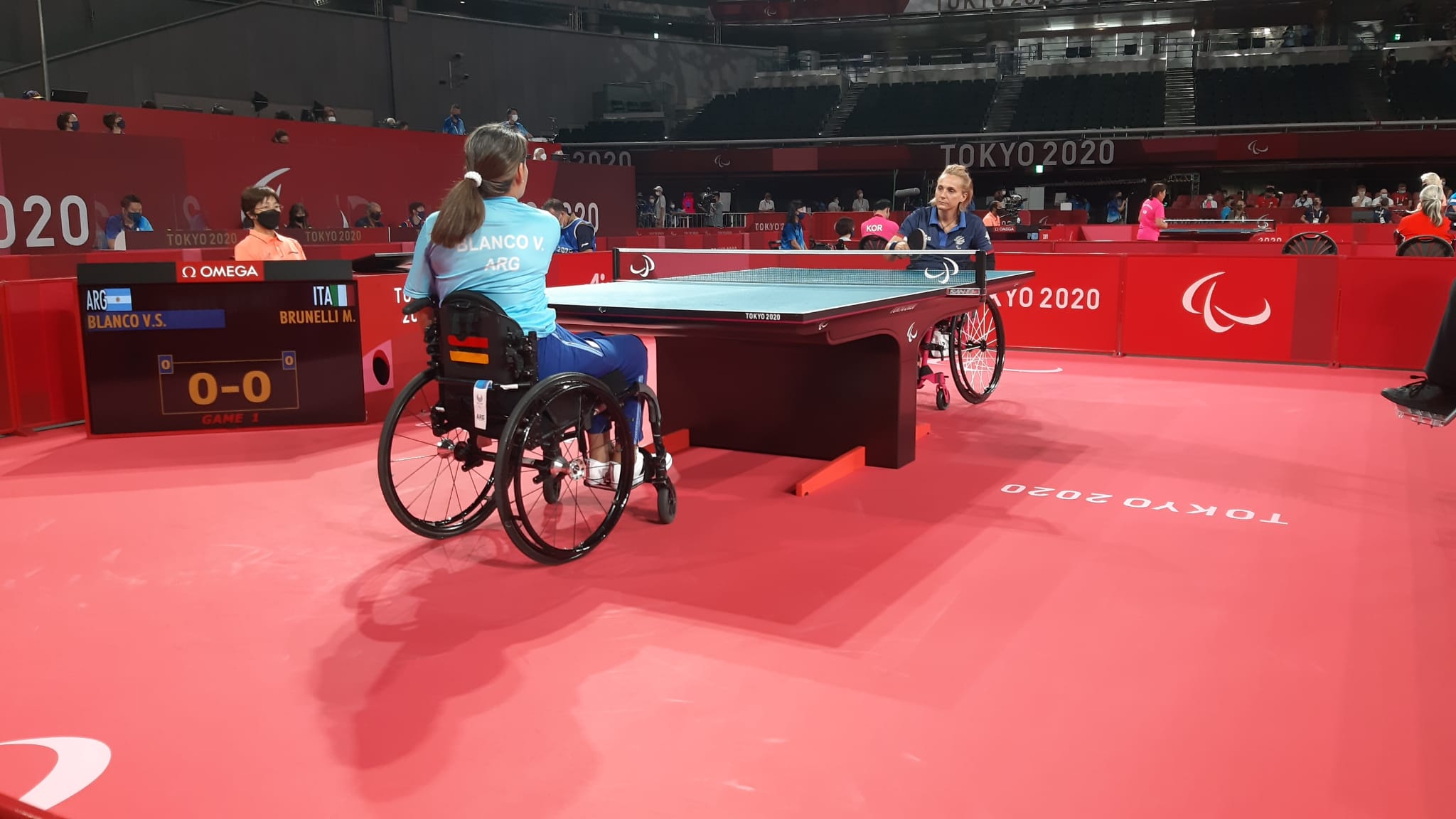 Paralimpiadi di Tokyo 2020 Michela Brunelli contro Veronica Soledad Blanco