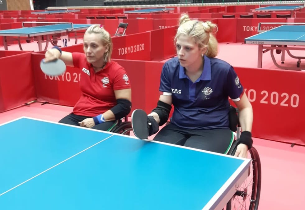 Paralimpiadi di Tokyo 2020 Michela Brunelli e Giada Rossi in allenamento in doppio