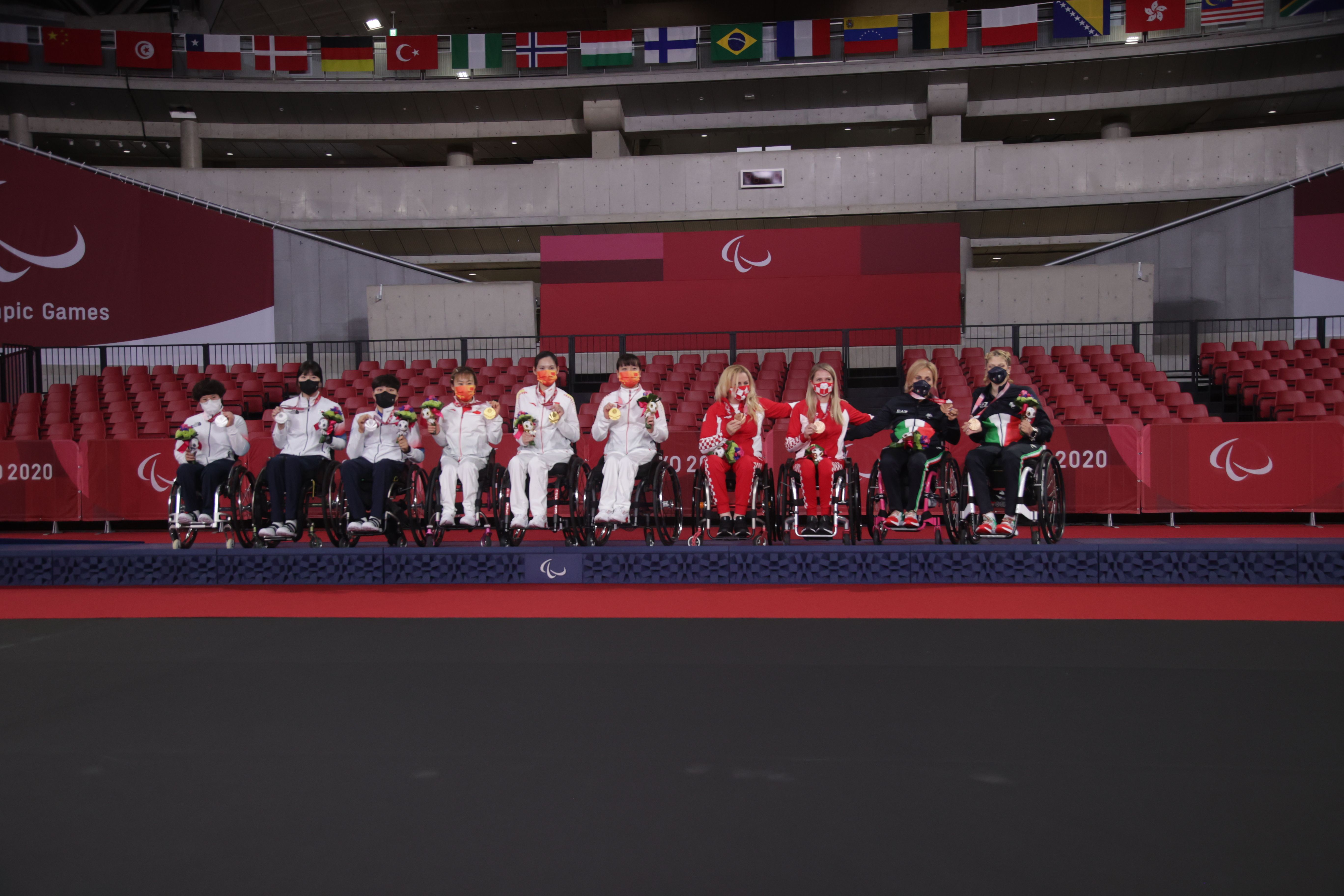 Paralimpiadi di Tokyo 2020 il podio di classe 1 3