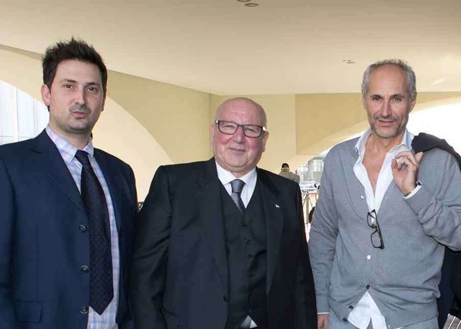 Patrizio Deniso con presidente Sciannimanico e Valentino Piacentini