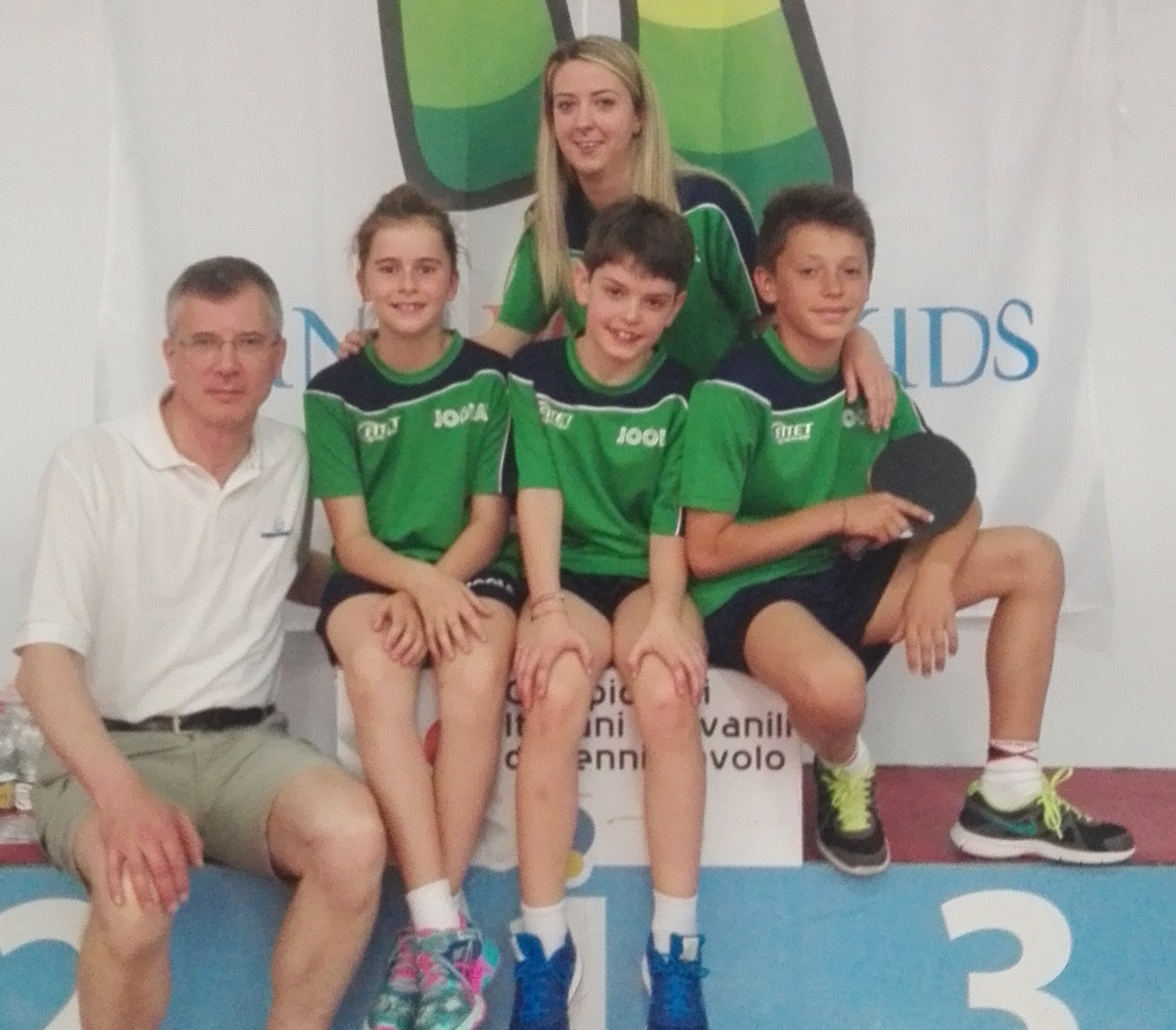 Ping Pong Kids 2017 a Terni squadra del Trentino