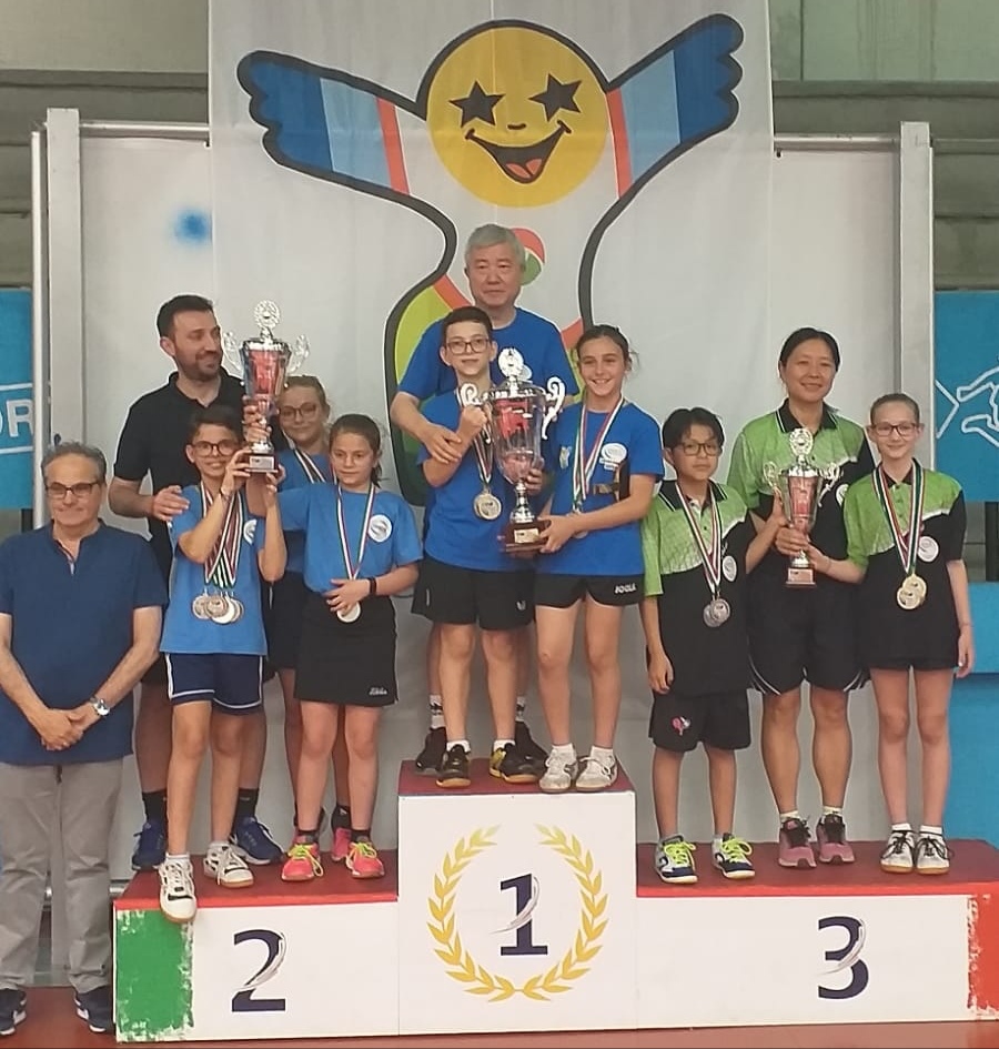 Ping Pong Kids 2019 podio Comitati
