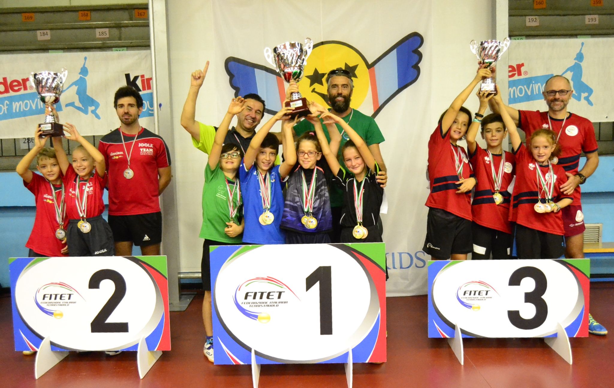 Ping Pong Kids 2022 il podio