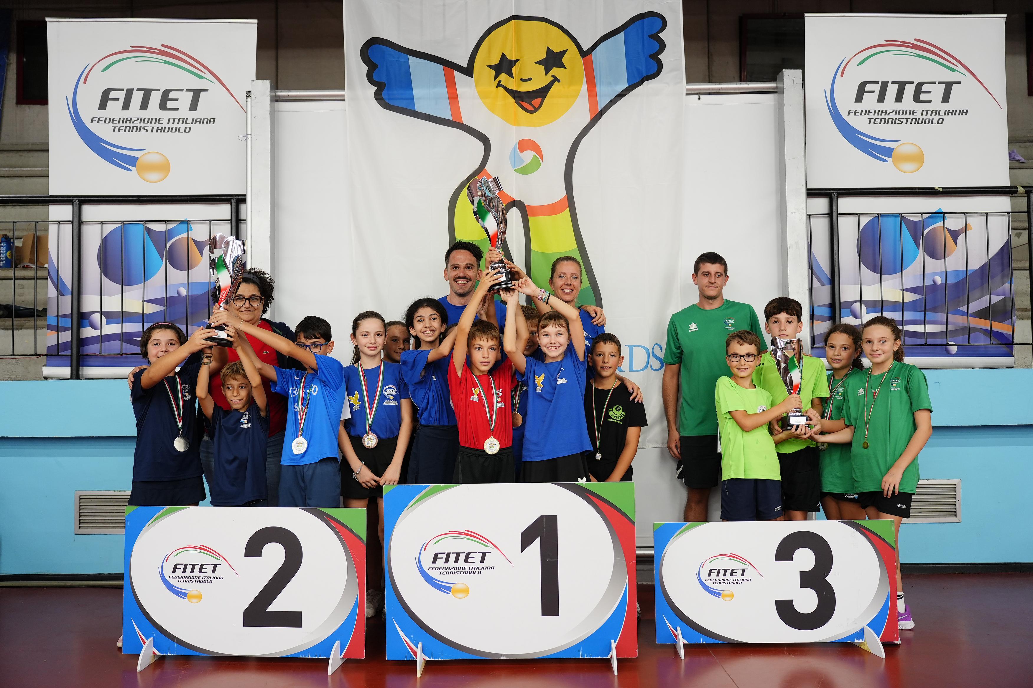 Ping Pong Kids 2025 podio classifica generale