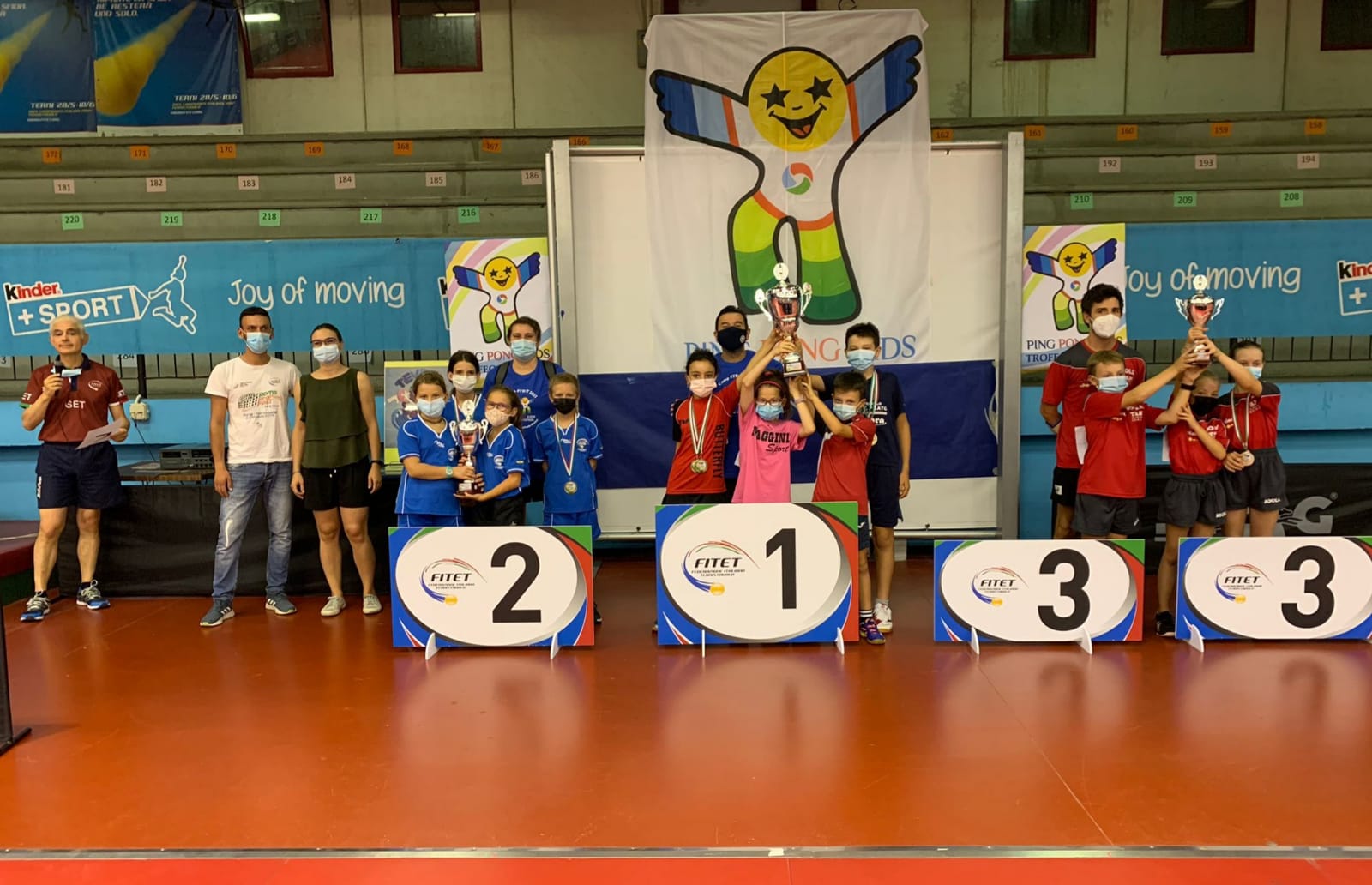 Ping Pong Kids Special Edition 2021 podio Comitati Regionali
