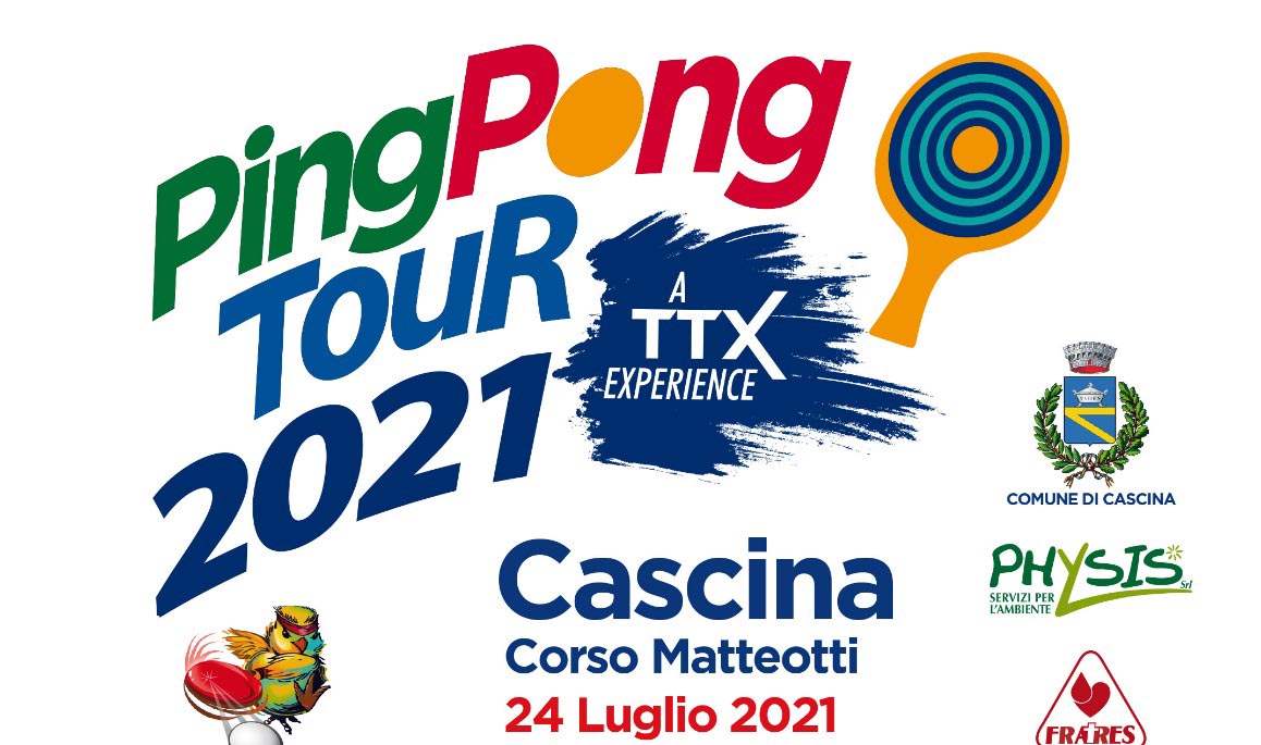Ping Pong Tour 2021 a Cascina 24 luglio logo