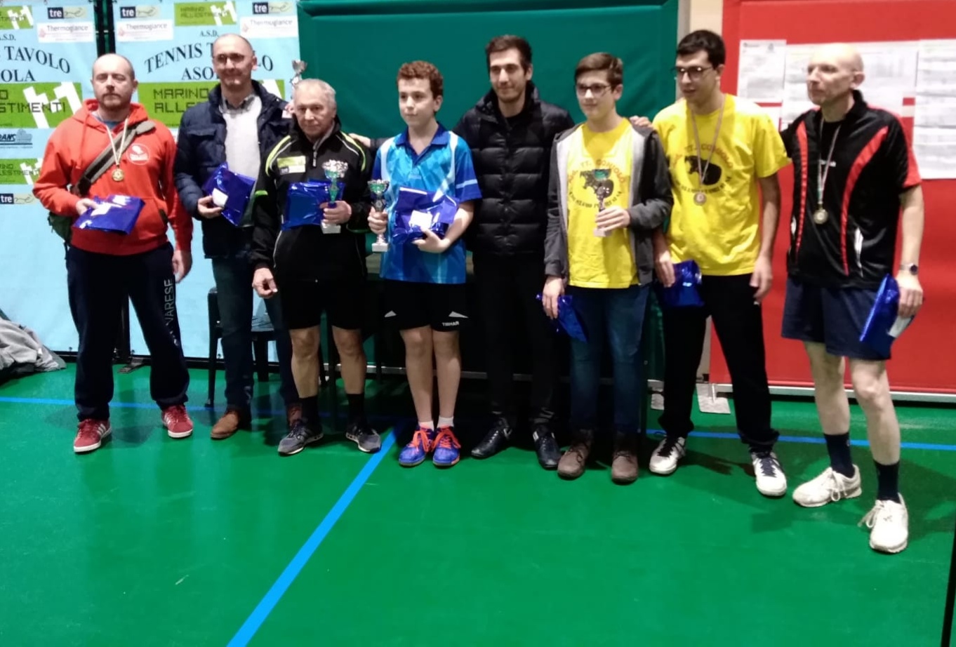 Podio 6ª maschile e 5ª femminile Memorial Rodella 2018