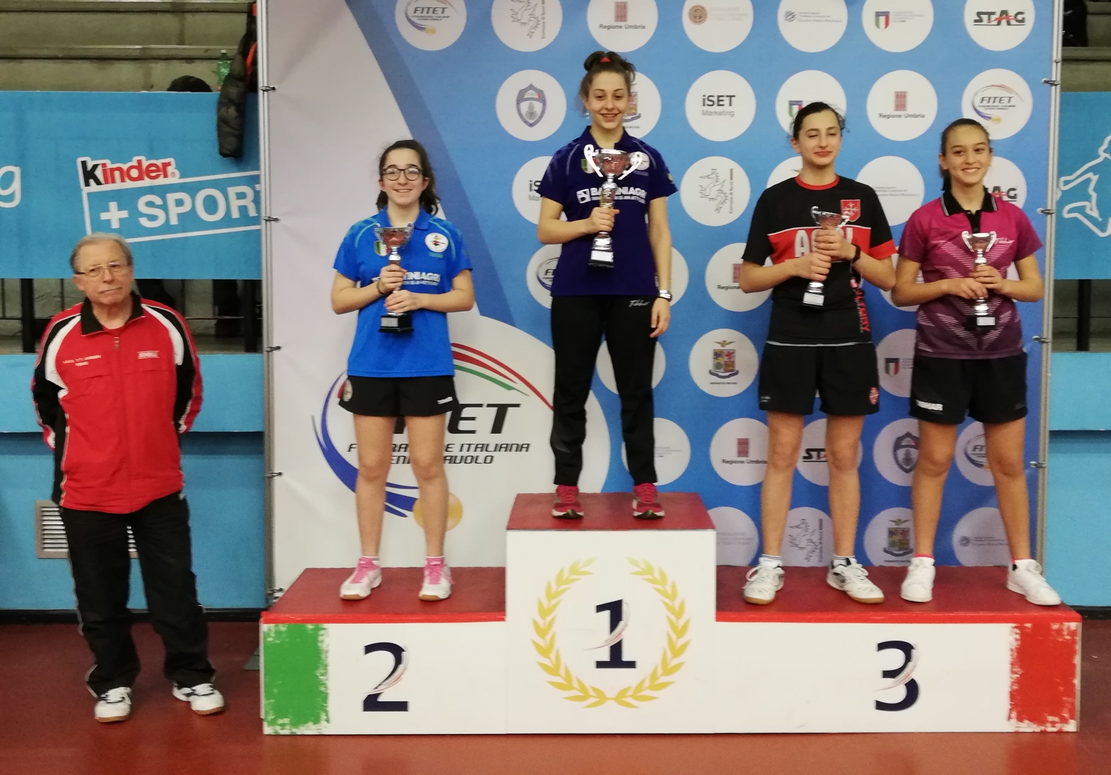 Podio Allieve torneo nazionale di Terni gennaio 2019