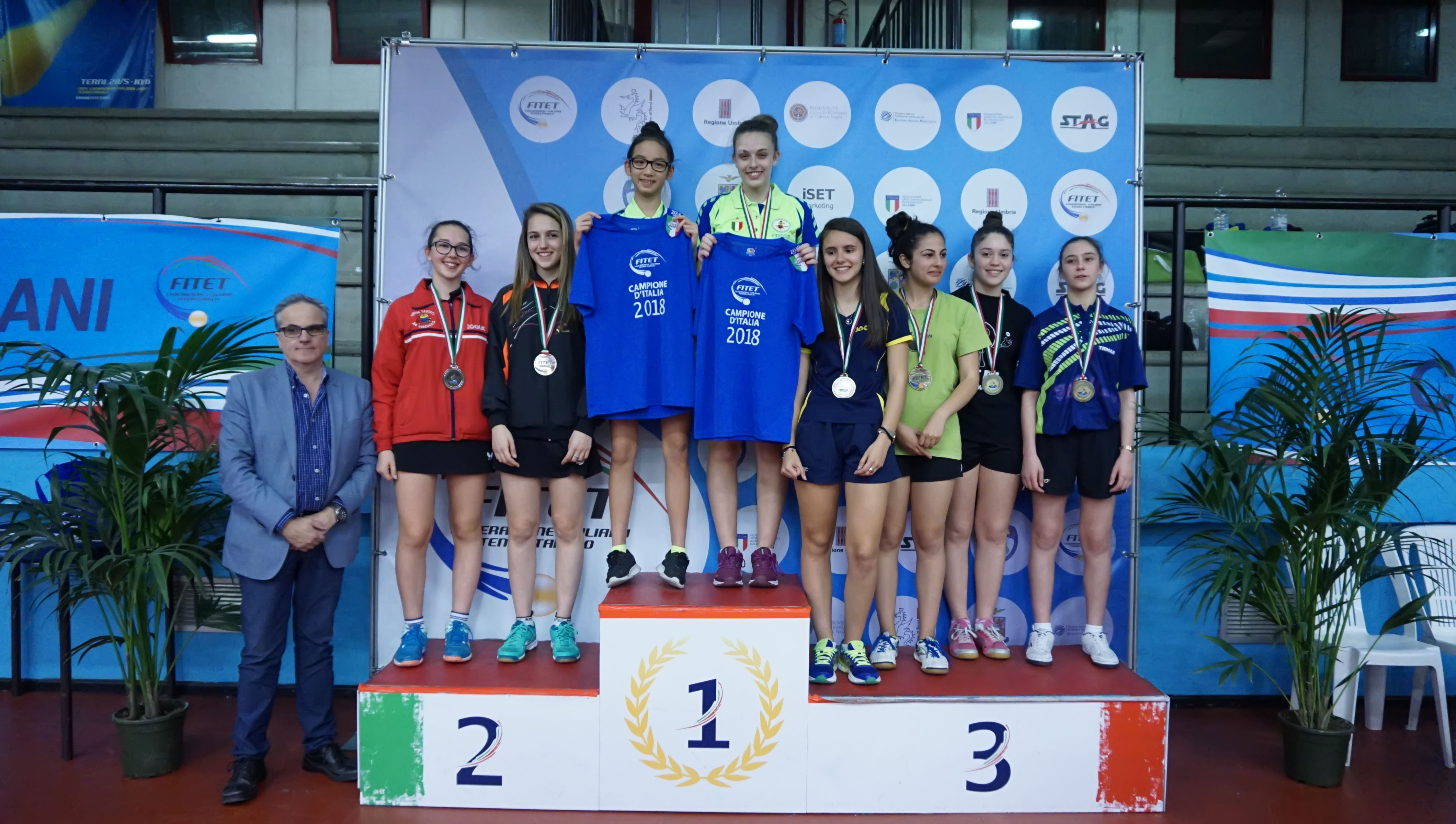 Podio Doppio Femminile Allieve Terni 2018