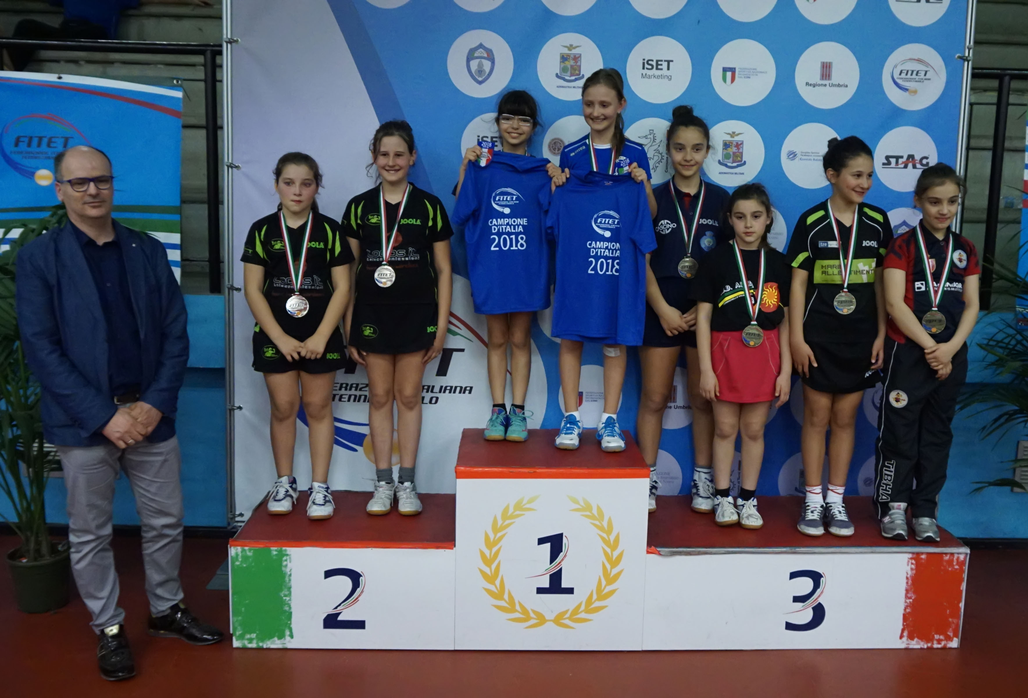 Podio Doppio Femminile Giovanissimi Terni 2018