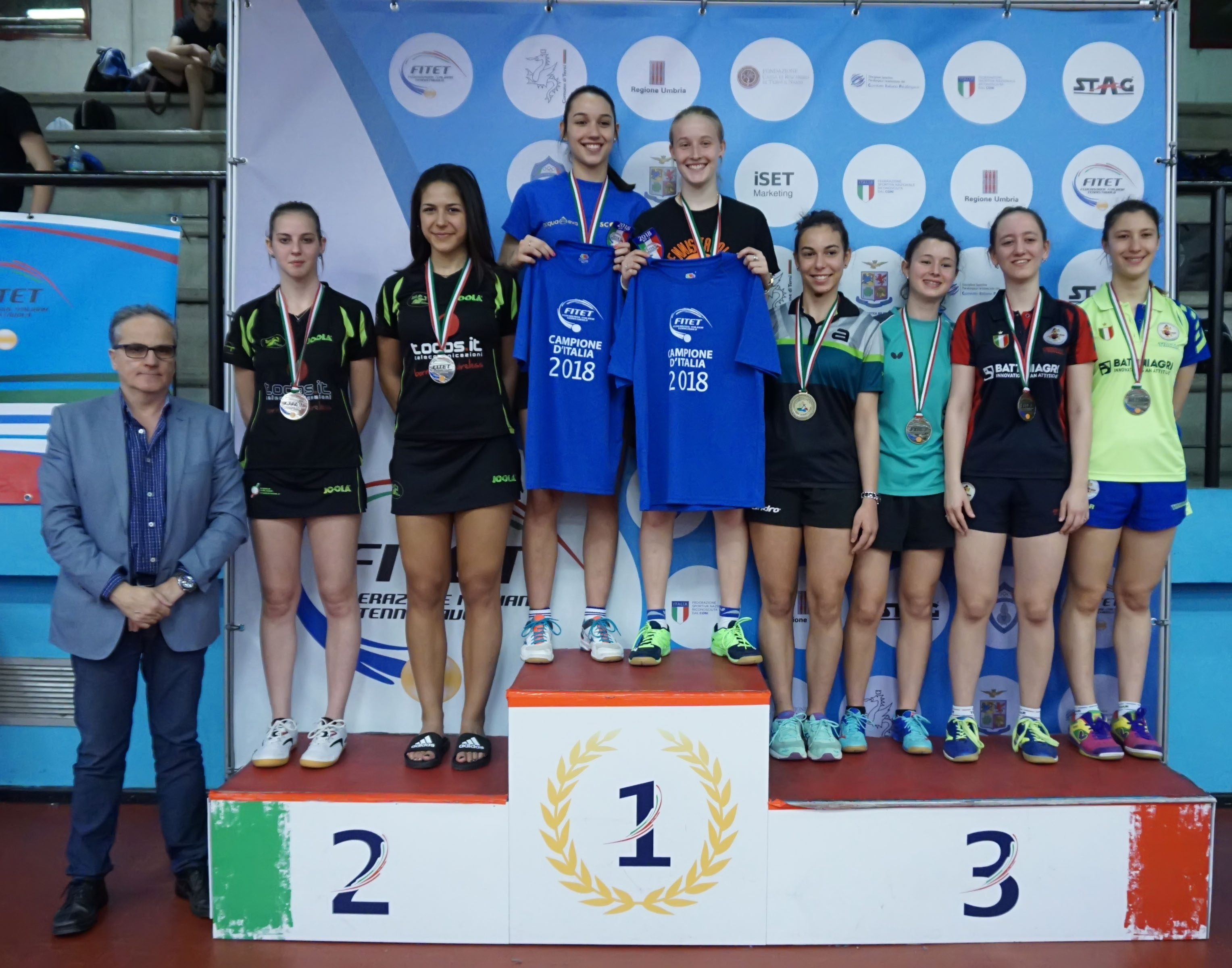 Podio Doppio Femminile Juniores Terni 2018