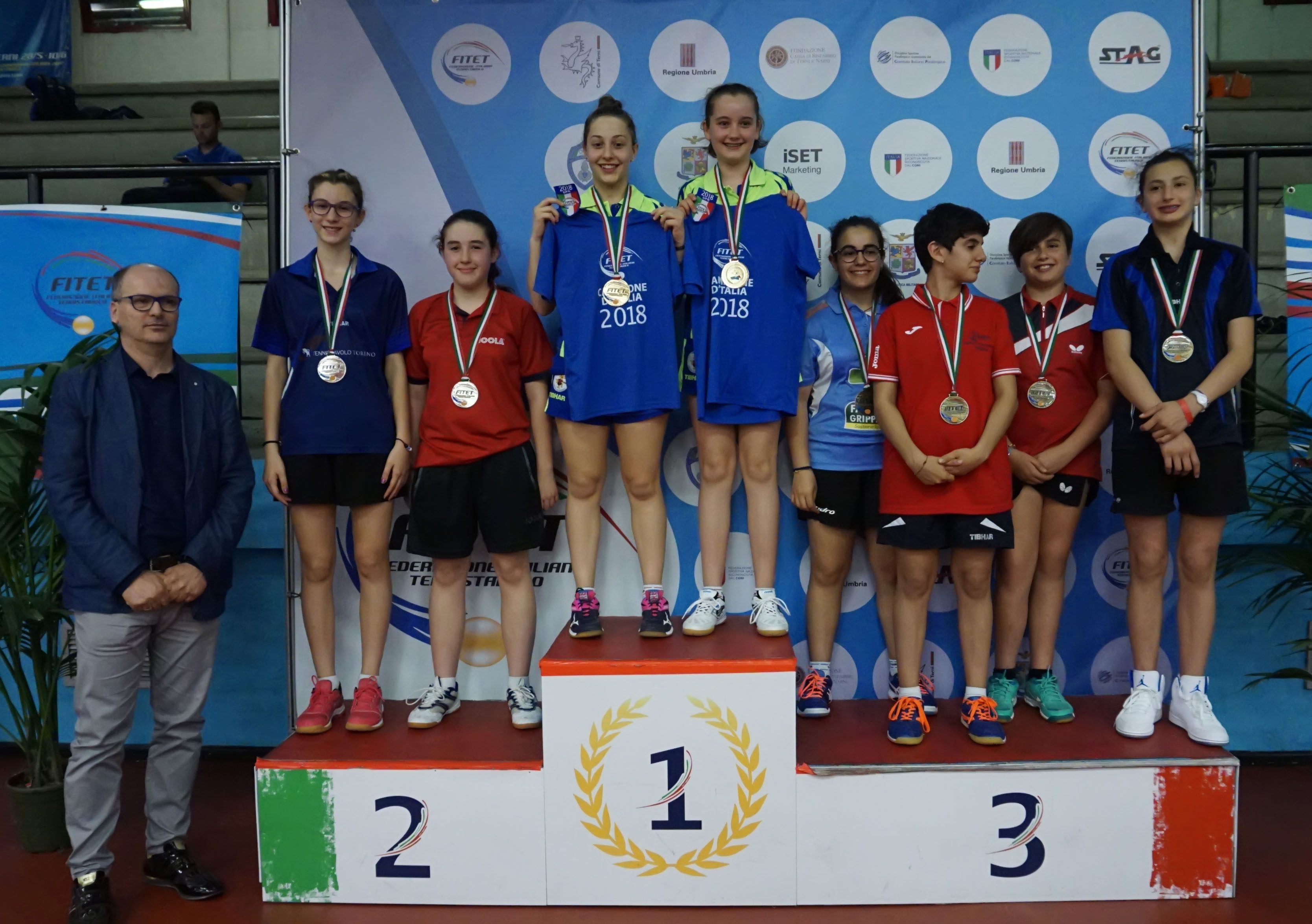 Podio Doppio Femminile Ragazzi Terni 2018