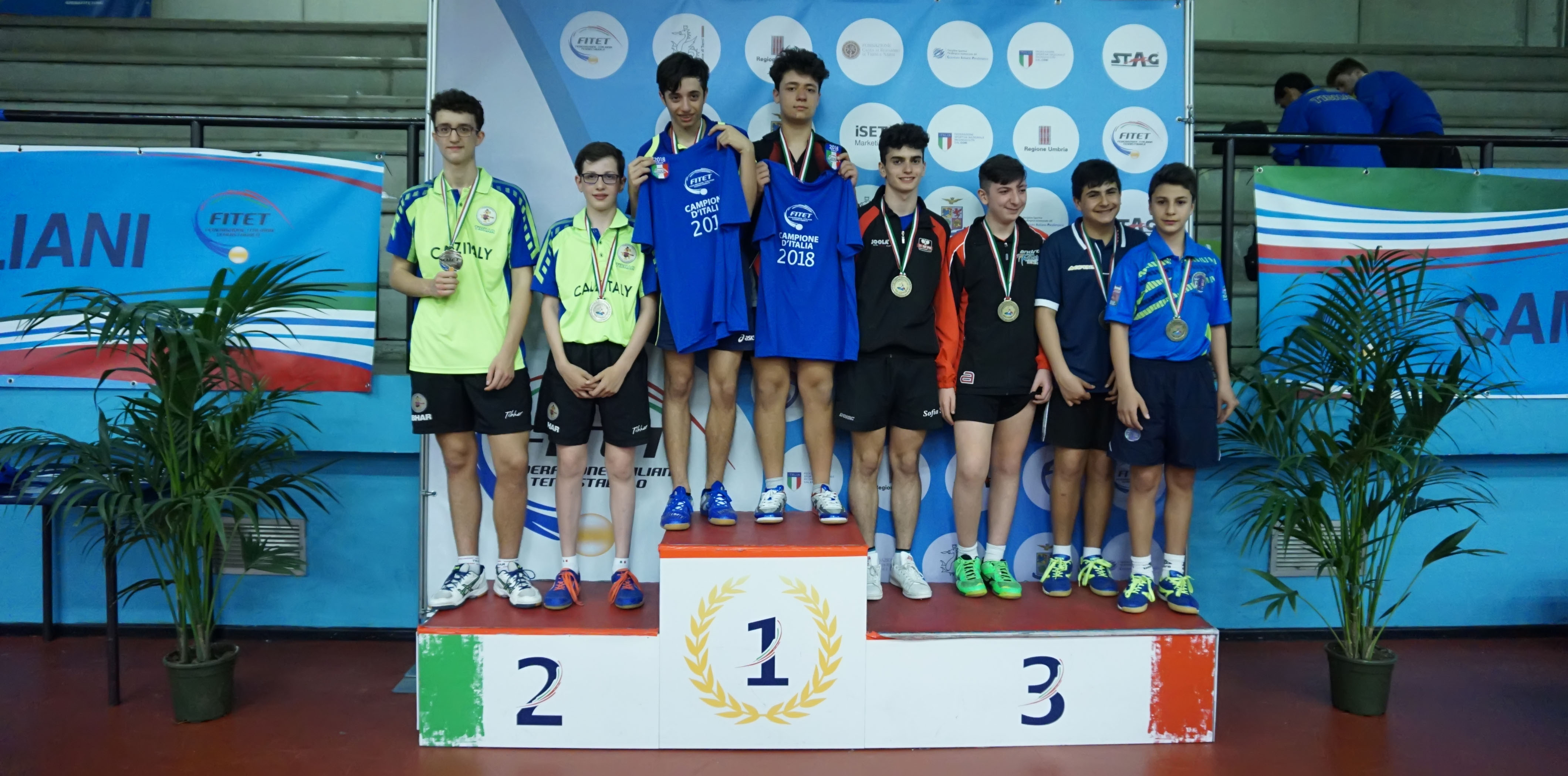 Podio Doppio Maschile Allievi Terni 2018