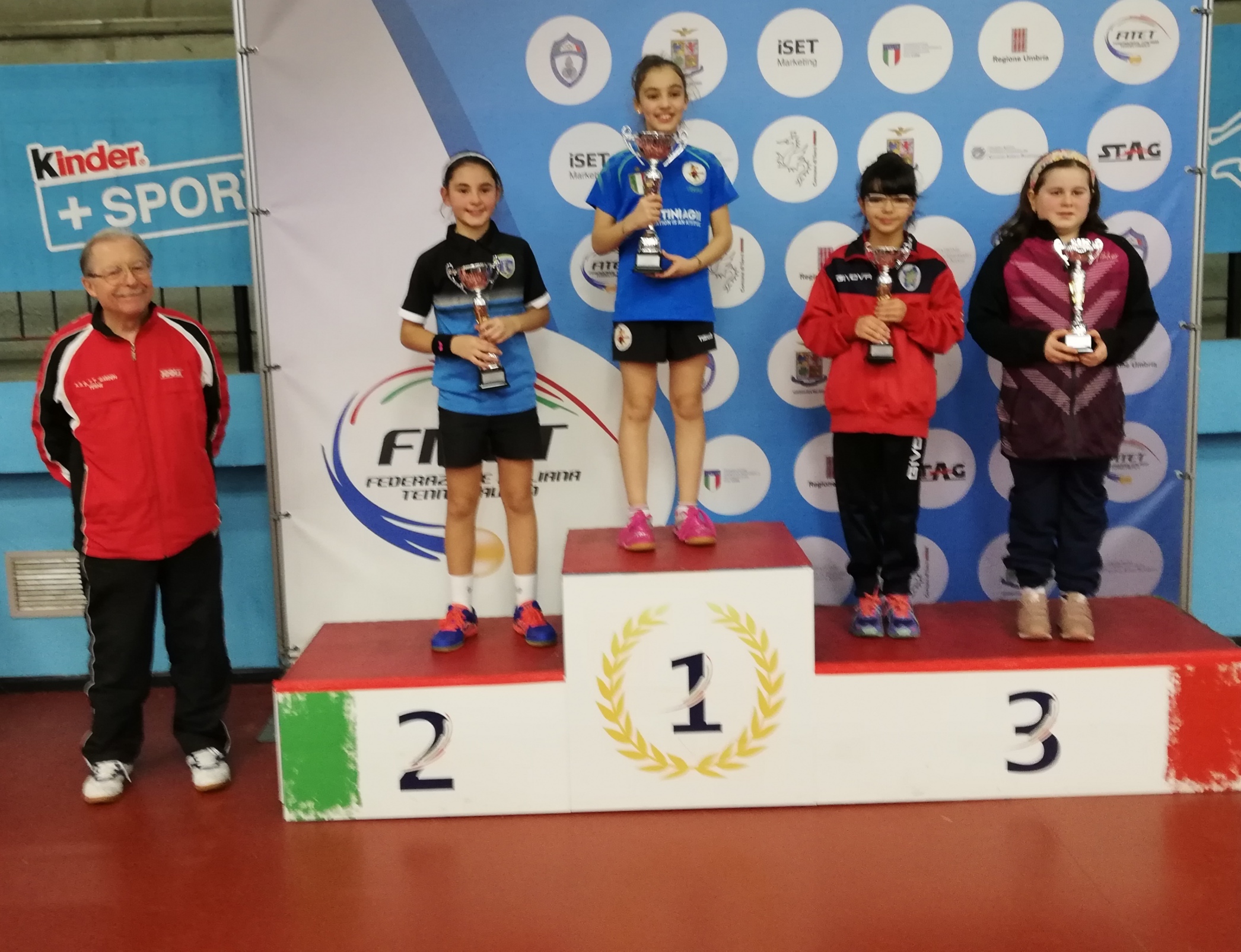 Podio Giovanissime torneo nazionale di Terni gennaio 2019