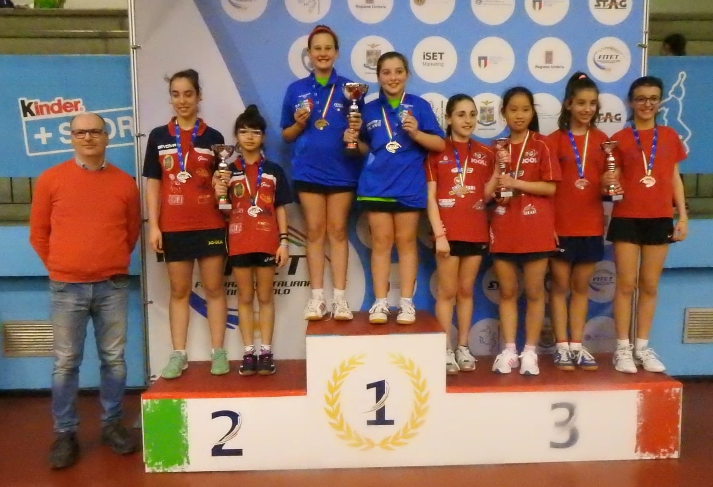 Podio Ragazze Campionati Italiani giovanili a squadre 2019