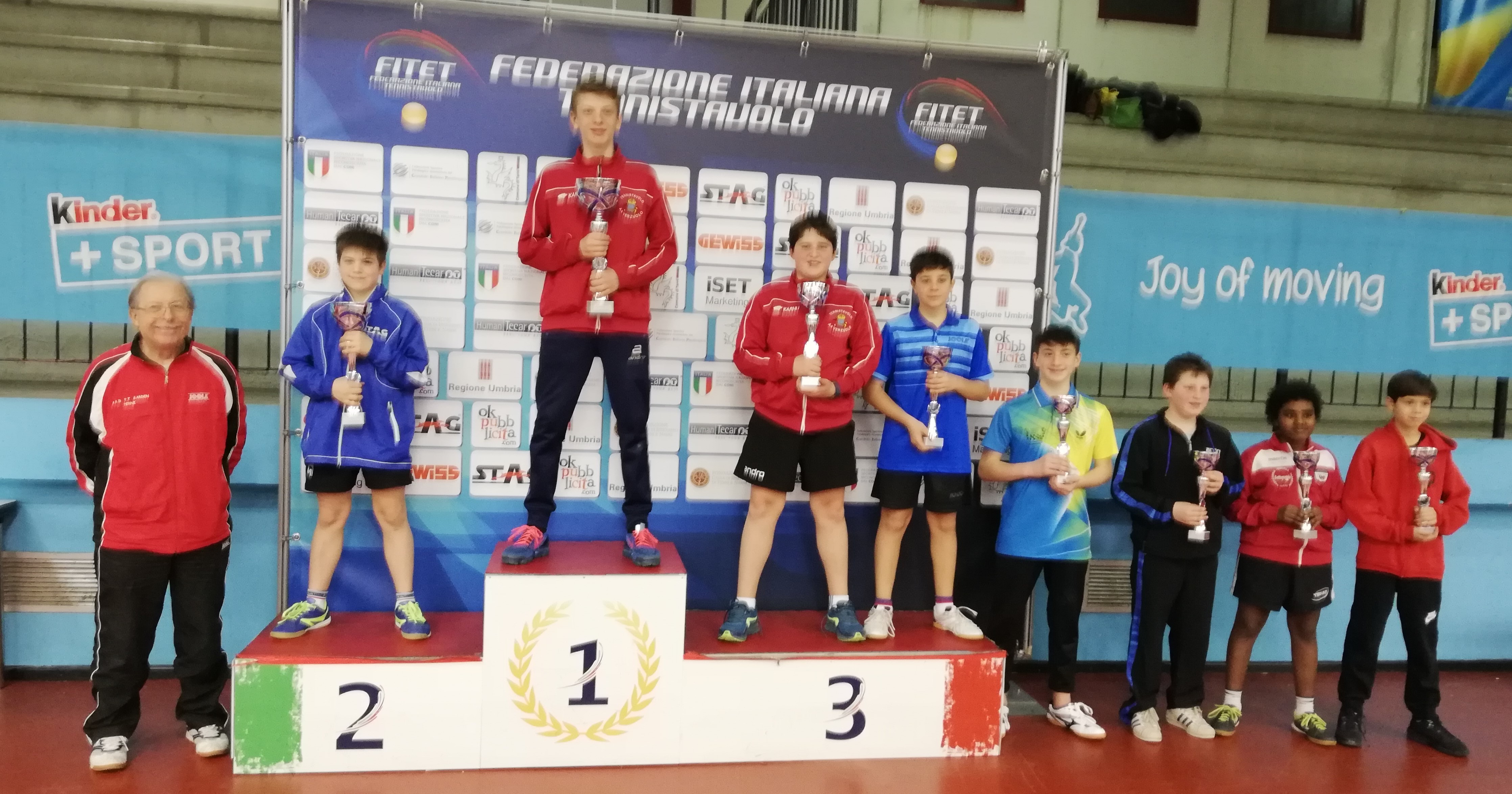 Podio Ragazzi torneo nazionale di Terni febbraio 2020