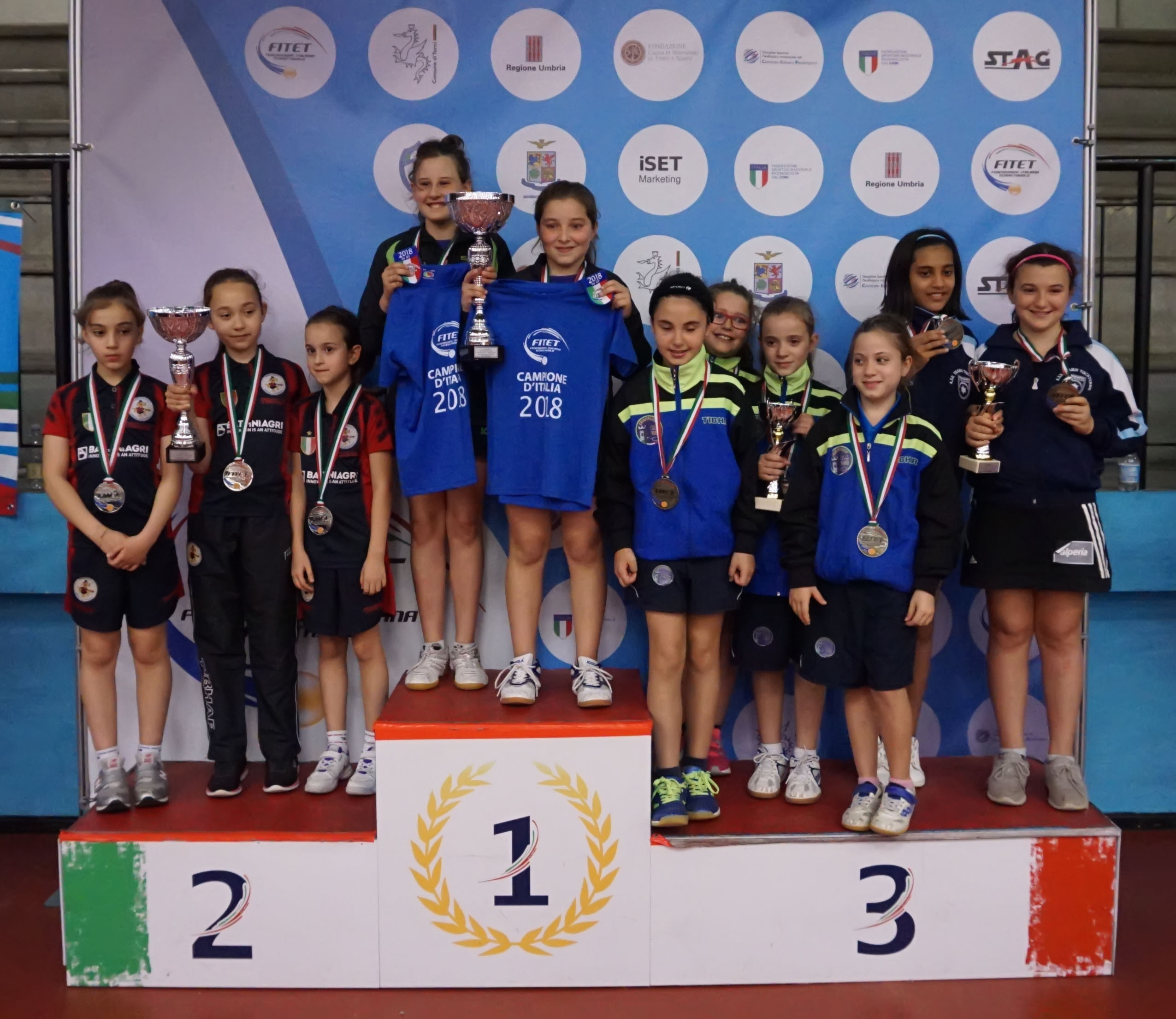 Podio Squadre Femminile Giovanissime Terni 2018