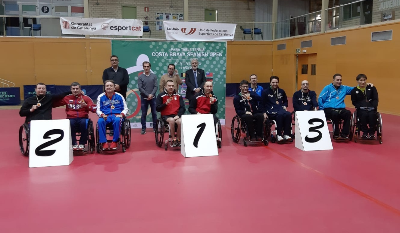 Podio a squadre di classe 1 2 maschile Open di Spagna 2020