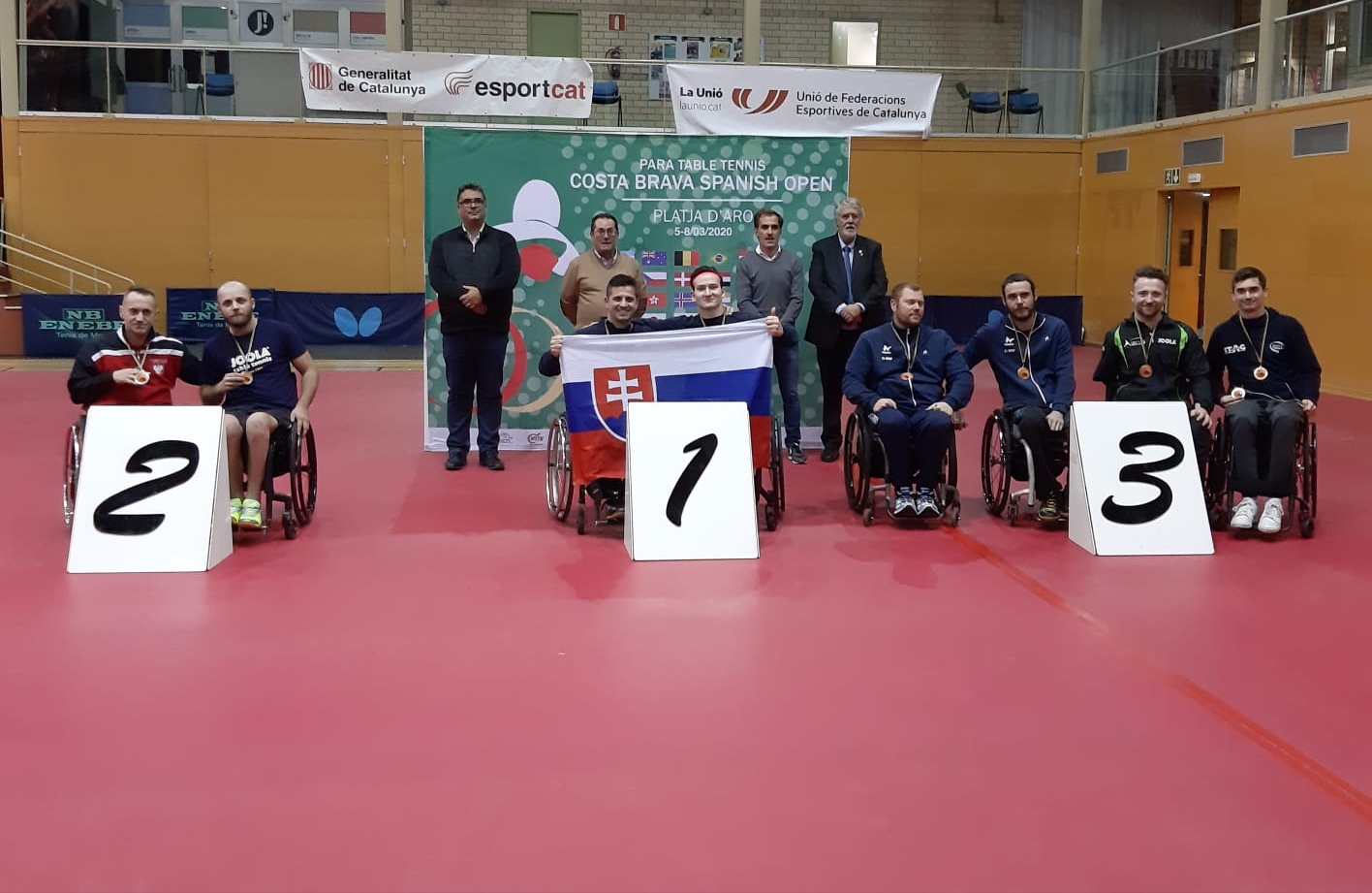 Podio a squadre di classe 3 4 maschile Open di Spagna 2020