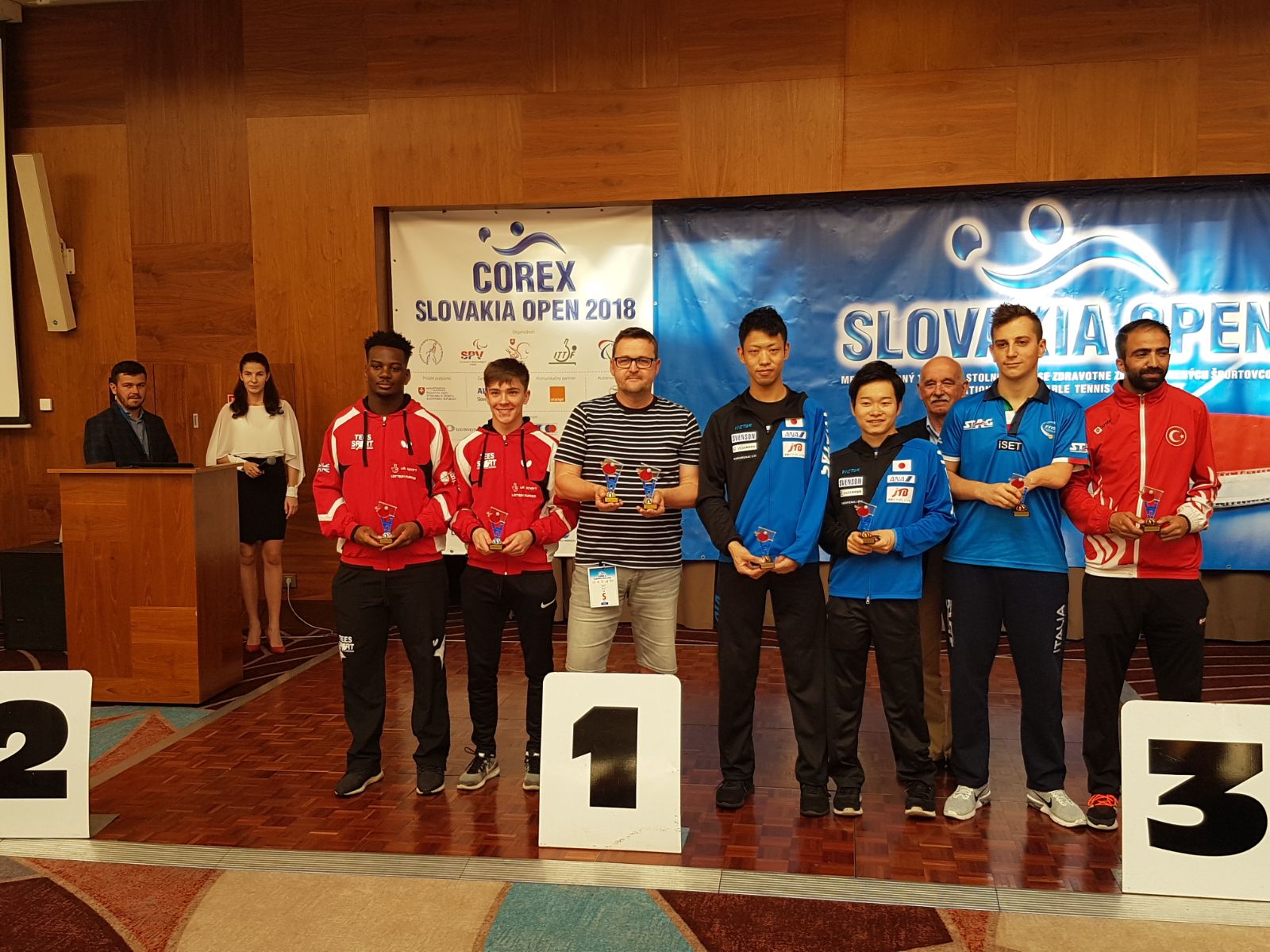 Podio a squadre di classe 9 10 Open di Slovacchia 2018