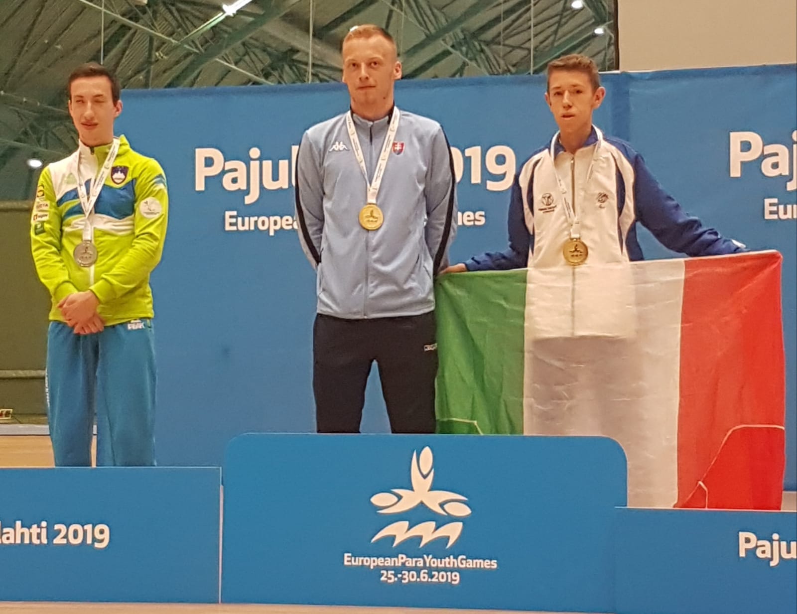 Podio a squadre maschile classe 6 7 EPYG Lahti 2019