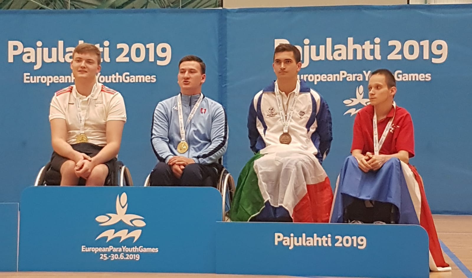 Podio a squadre maschile di classe 3 5 EPYG Lahti 2019