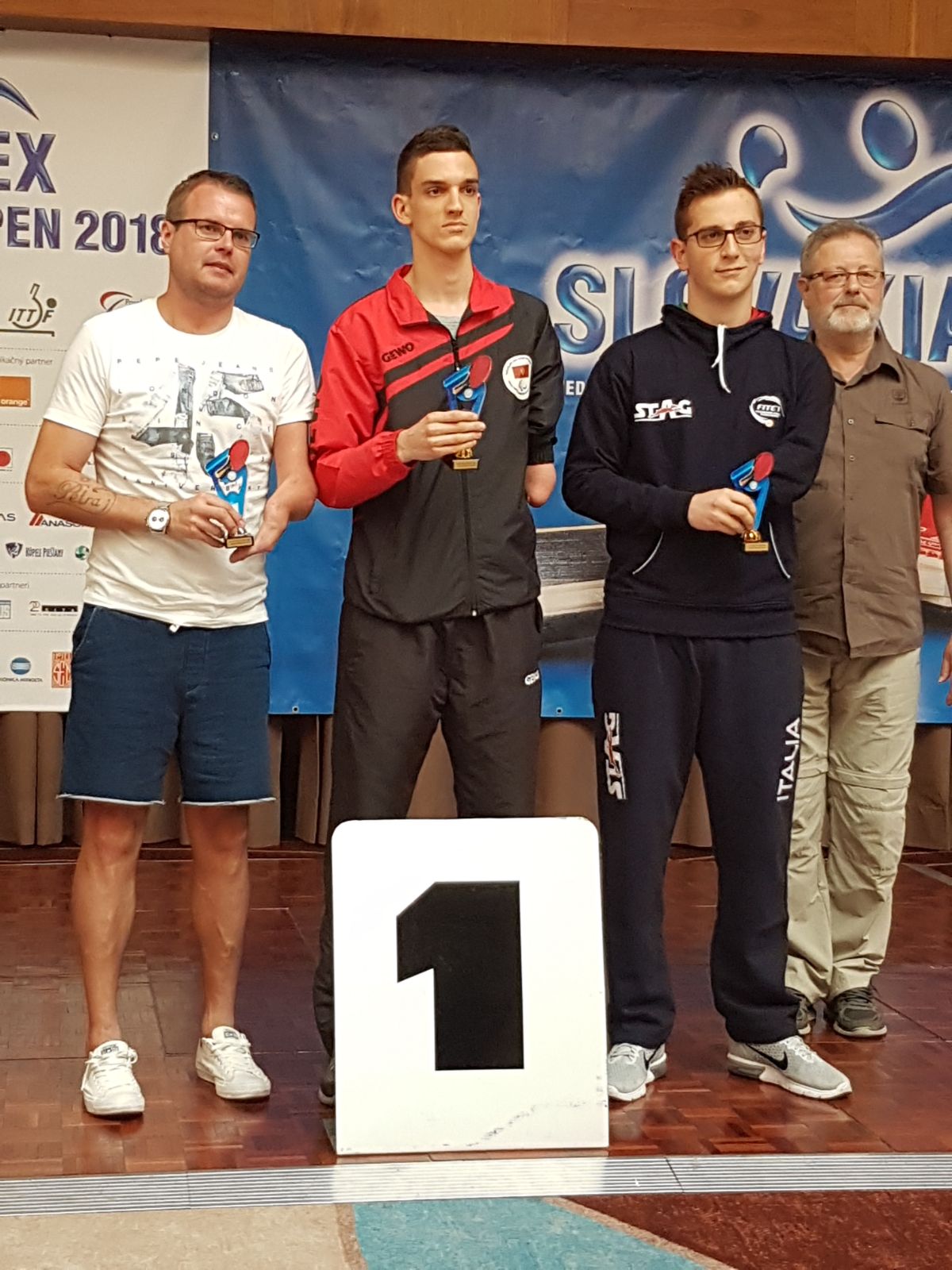 Podio classe 10 Open di Slovacchia 2018