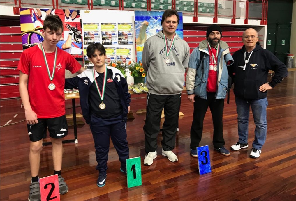 Podio classe 6 10 esordienti torneo di Brescia gennaio 2019