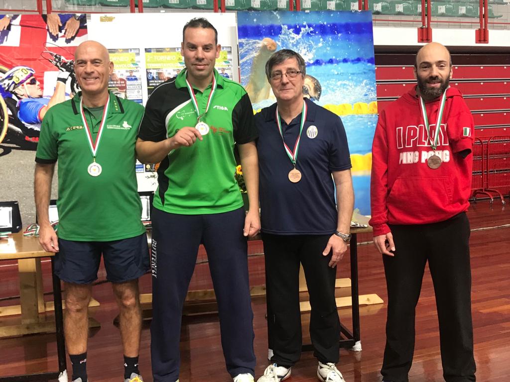 Podio classe 9 torneo paralimpico di Brescia gennaio 2019