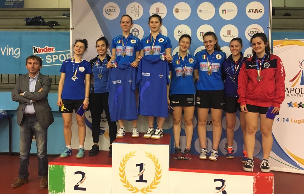 Podio doppio Juniores femminile Terni 2019