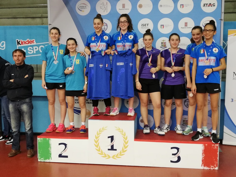Podio doppio femmimile Allievi Terni 2019