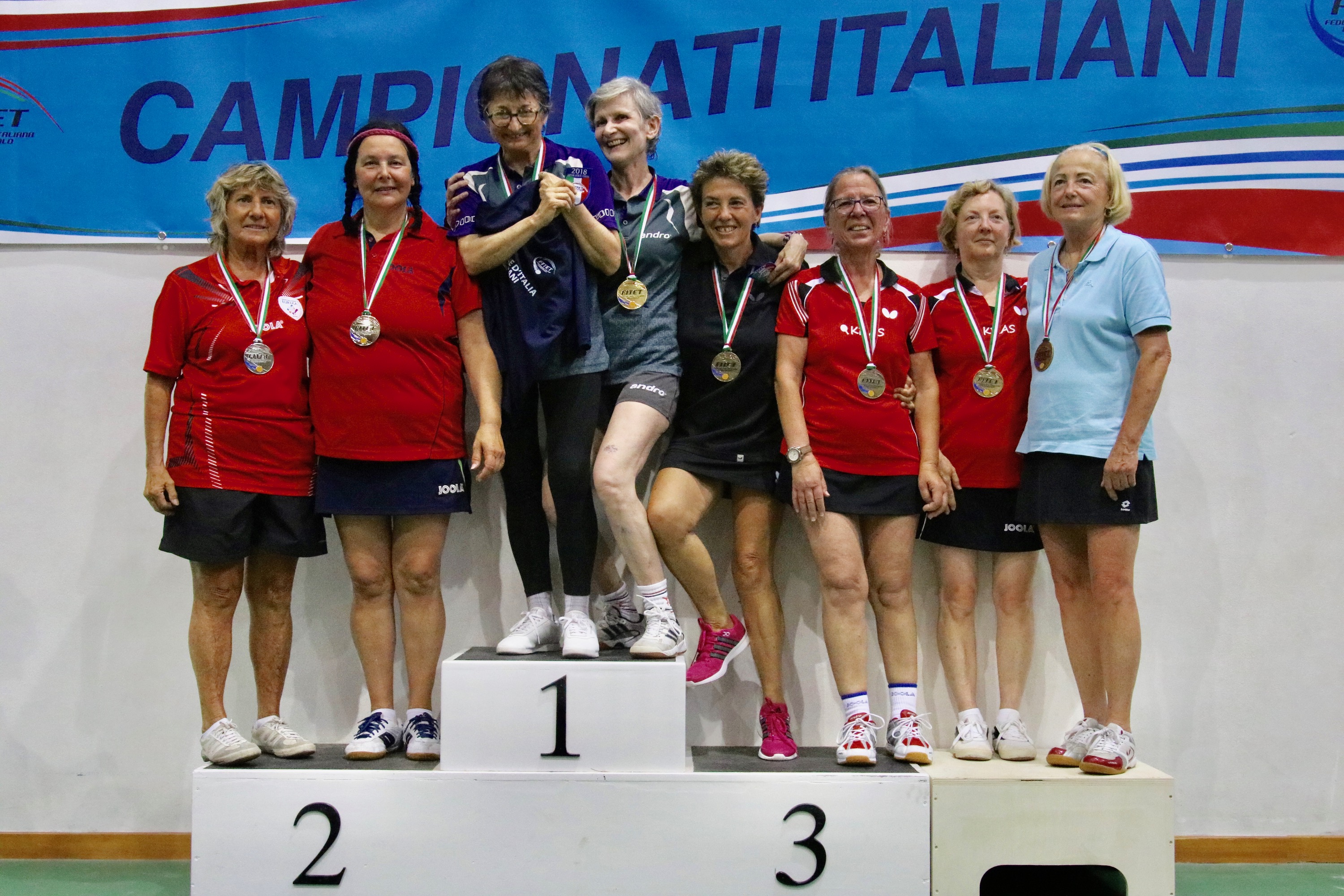 Podio doppio femminile Over 60 Porto Santo Stefano 2018