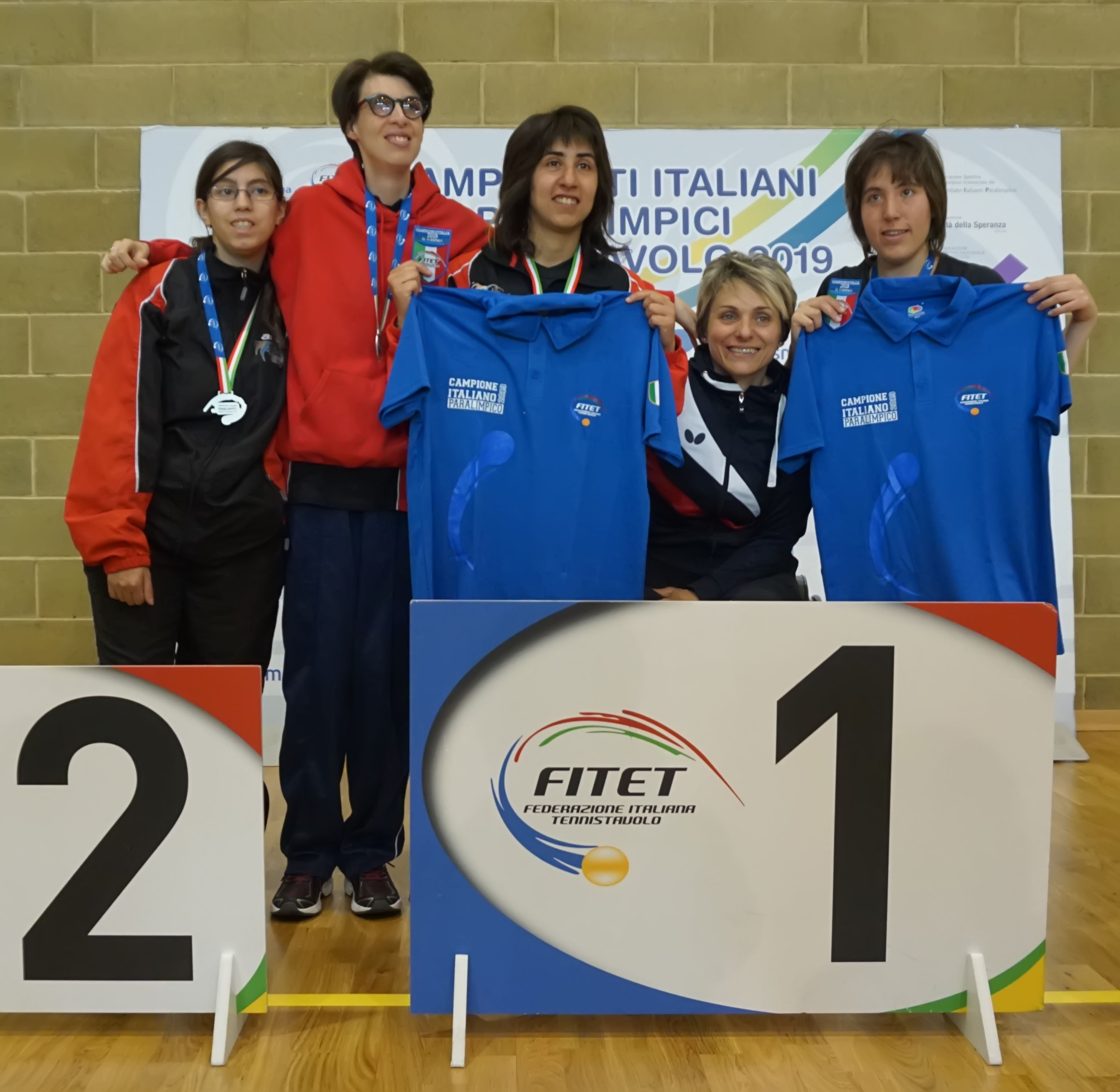 Podio doppio femminile classe 11 Verona 2019