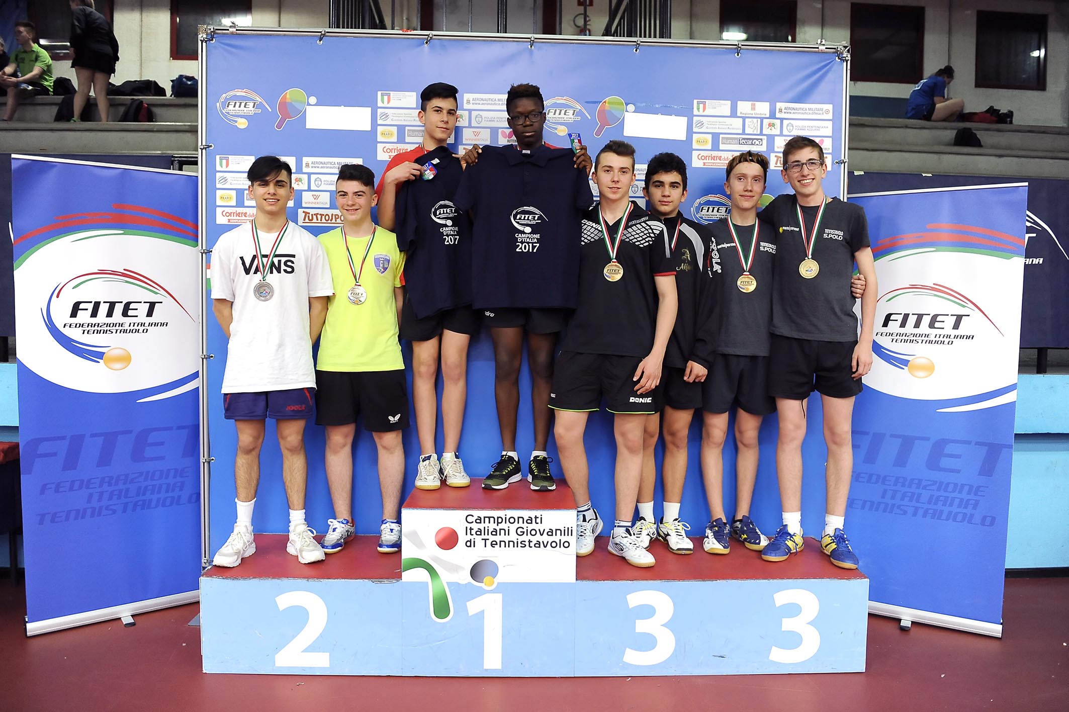 Podio doppio maschile Allievi Terni 2017