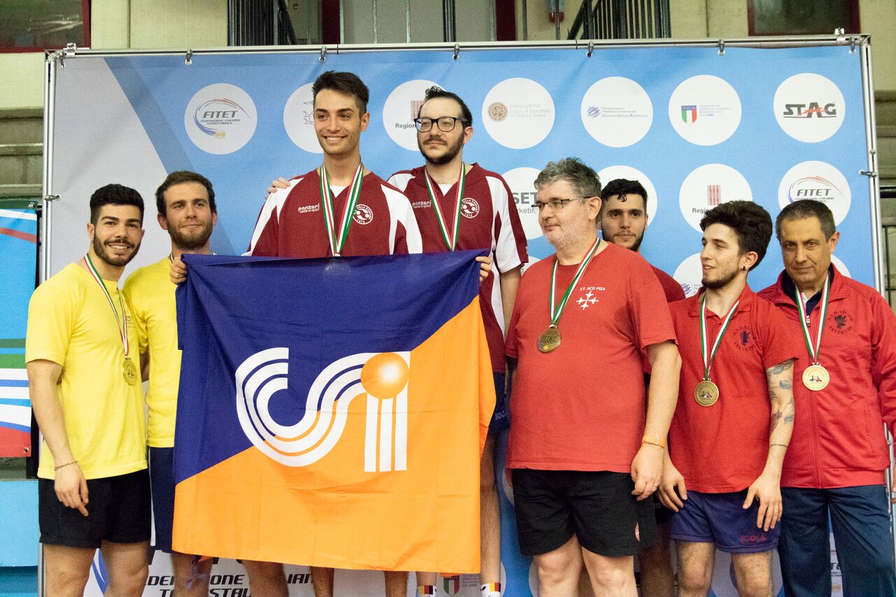 Podio doppio maschile EPS 2018