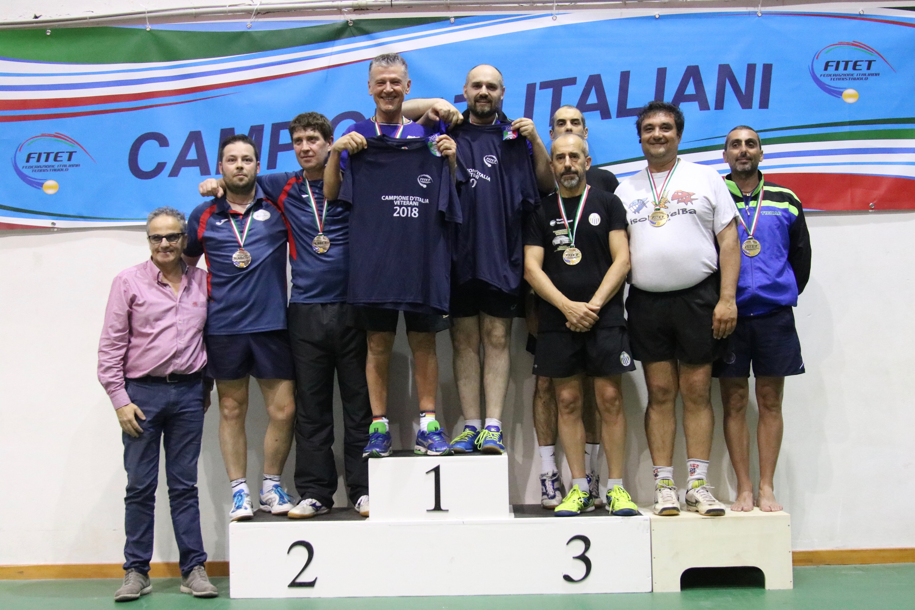 Podio doppio maschile Over 40 Porto Santo Stefano 2018