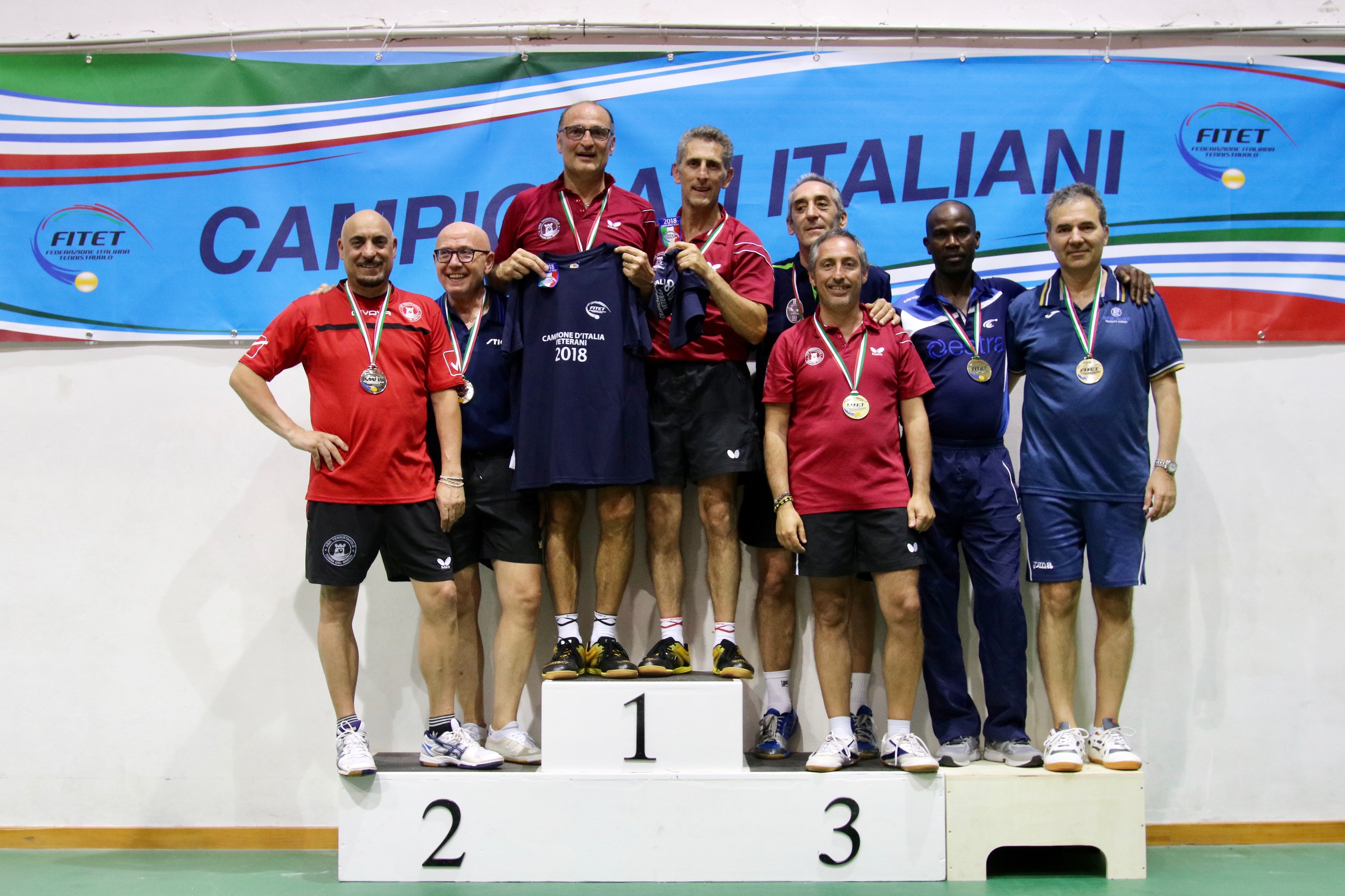 Podio doppio maschile Over 50 Porto Santo Stefano 2018