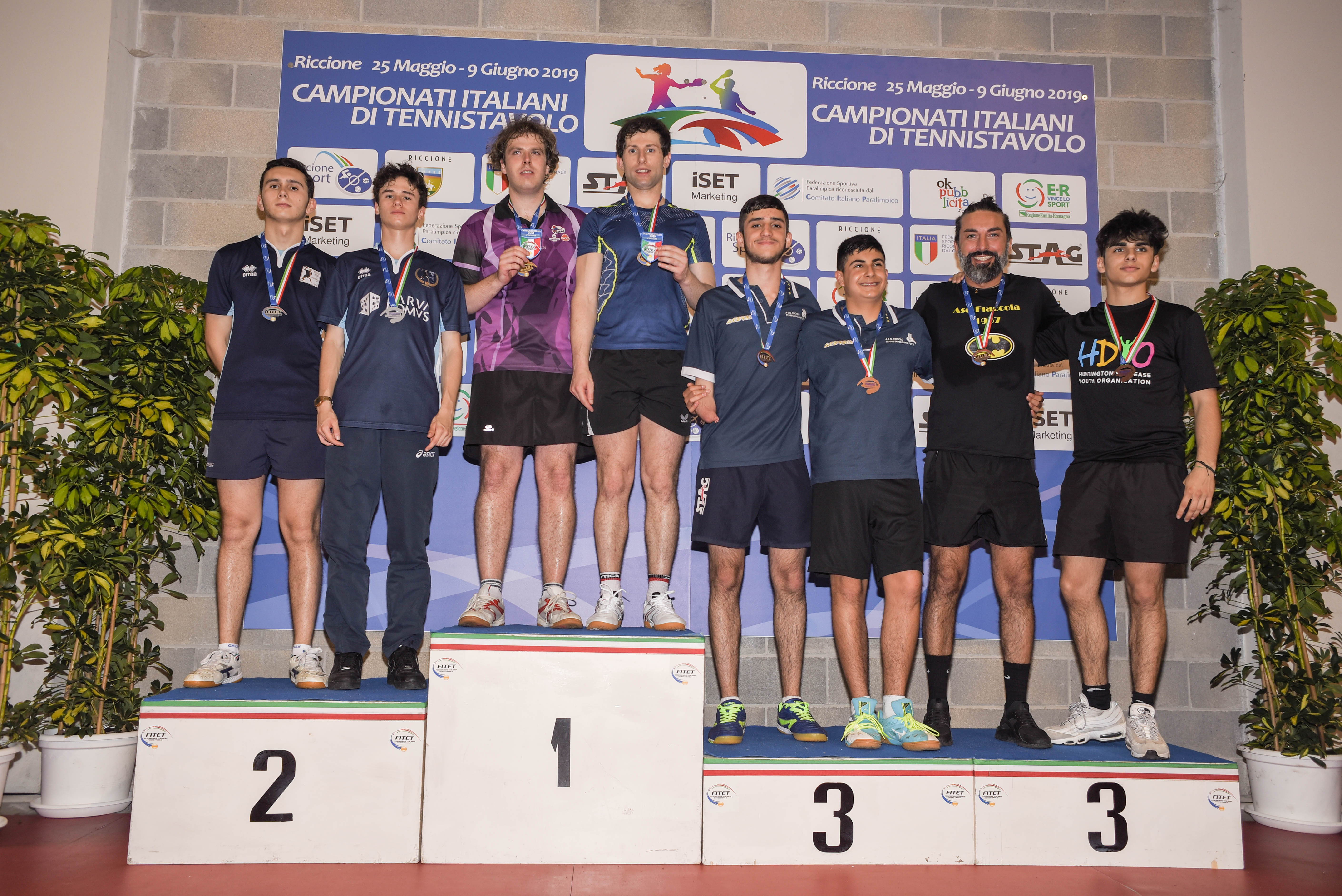 Podio doppio maschile di quarta categoria Riccione 2019