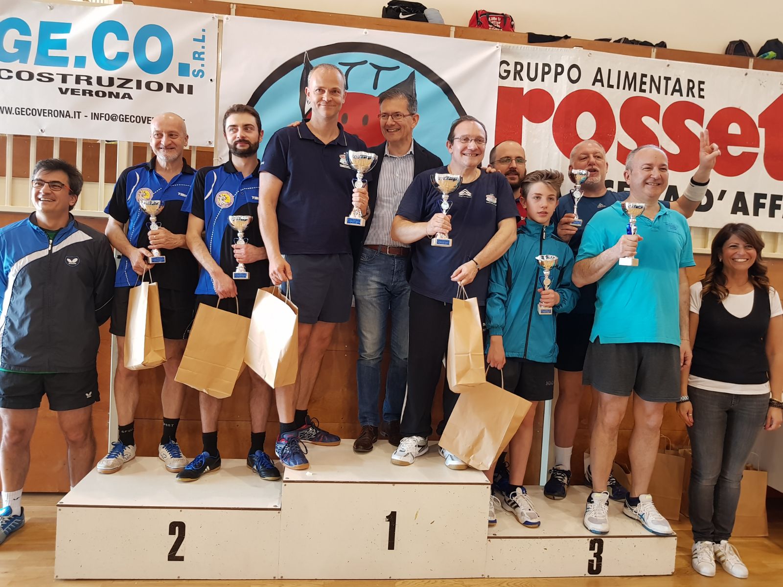 Podio doppio maschile quinta categoria San Giovanni Lupatoto 2018