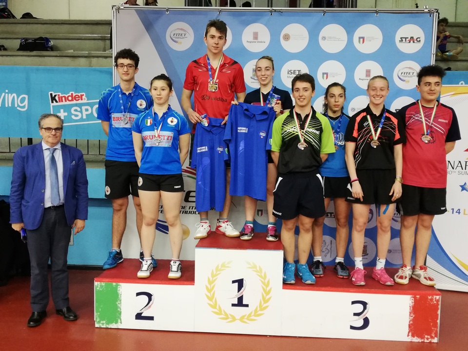 Podio doppio misto Juniores Terni 2019
