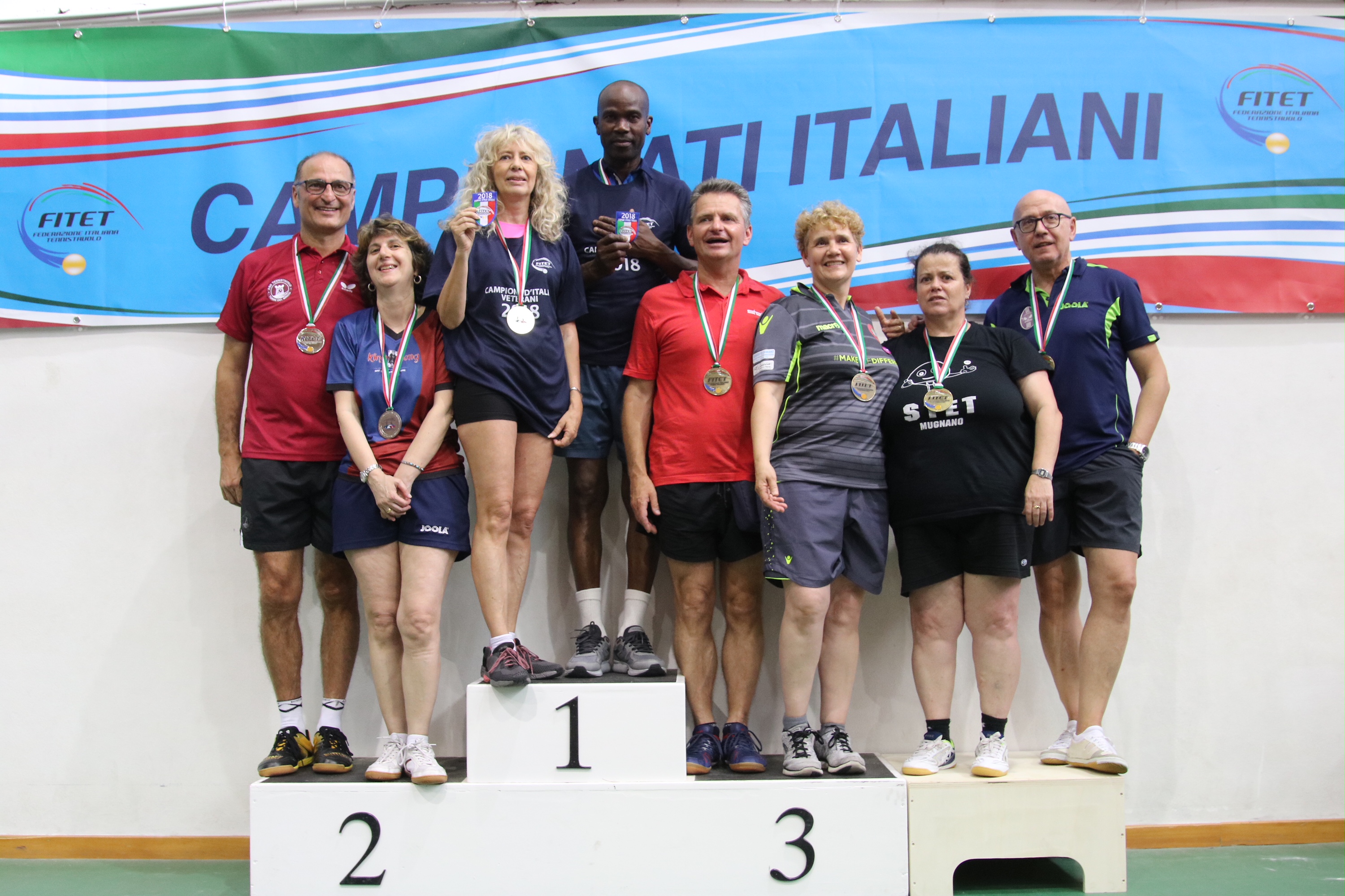 Podio doppio misto Over 50 Porto Santo Stefano 2018