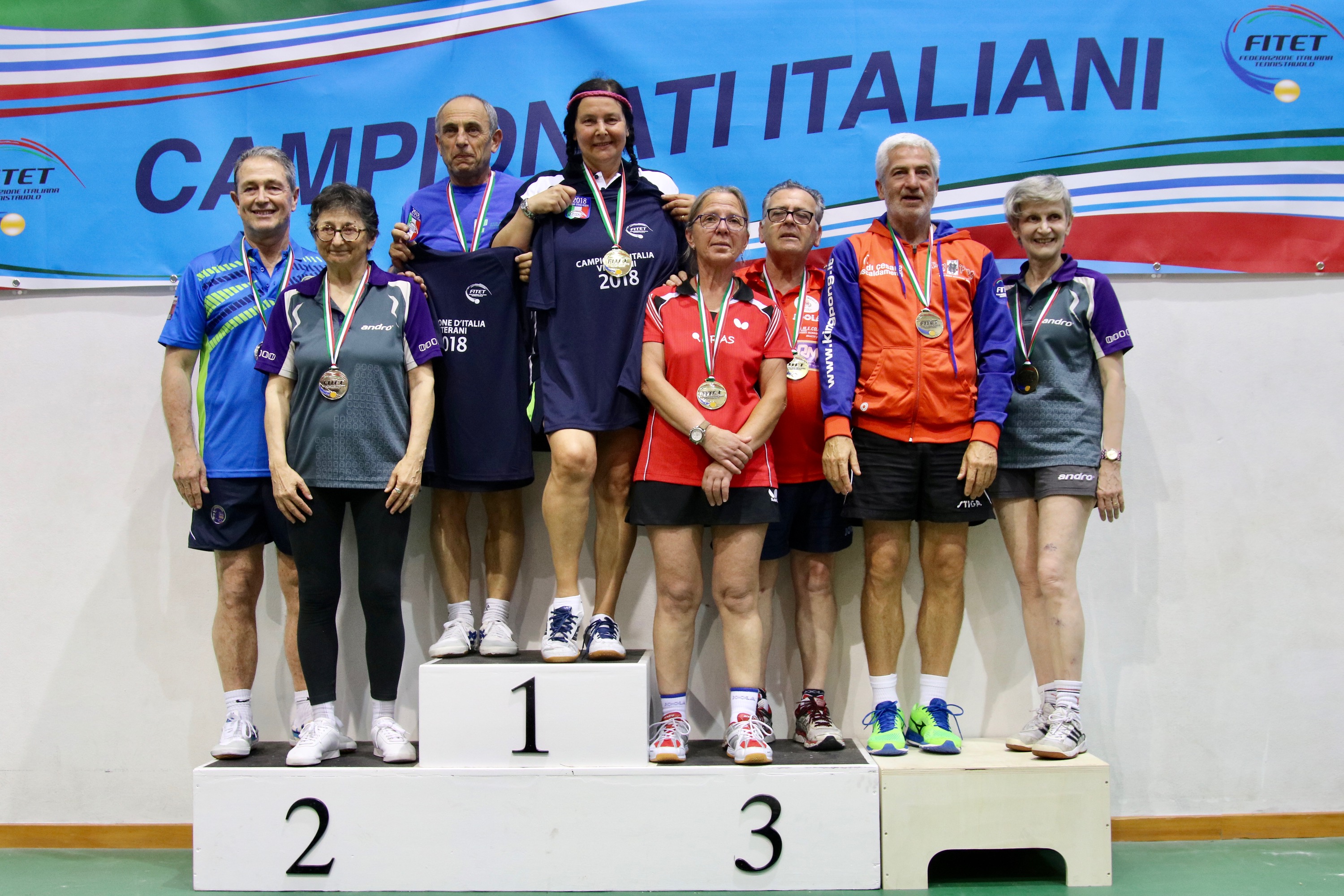 Podio doppio misto Over 60 Porto Santo Stefano 2018