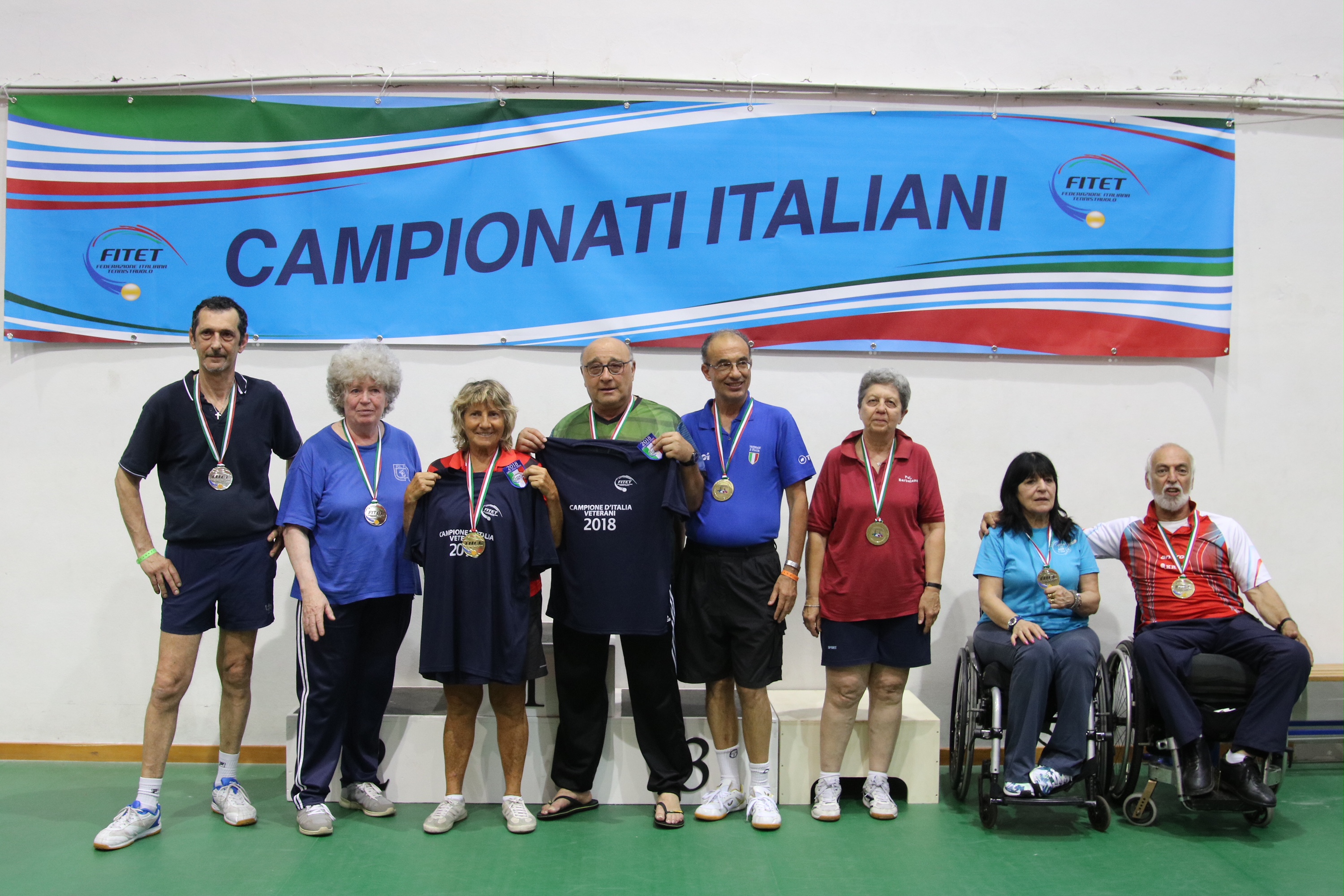 Podio doppio misto Over 65 Porto Santo Stefano 2018