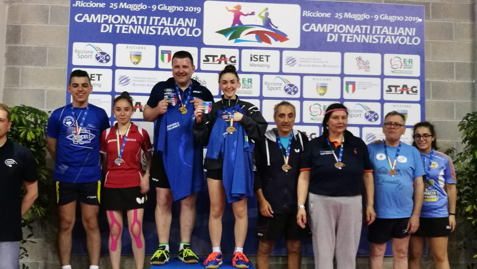 Podio doppio misto di quarta categoria Riccione 2019