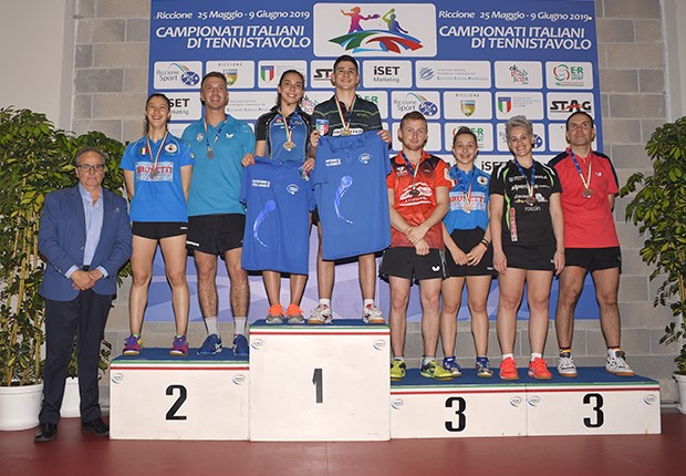 Podio doppio misto di seconda categoria Riccione 2019