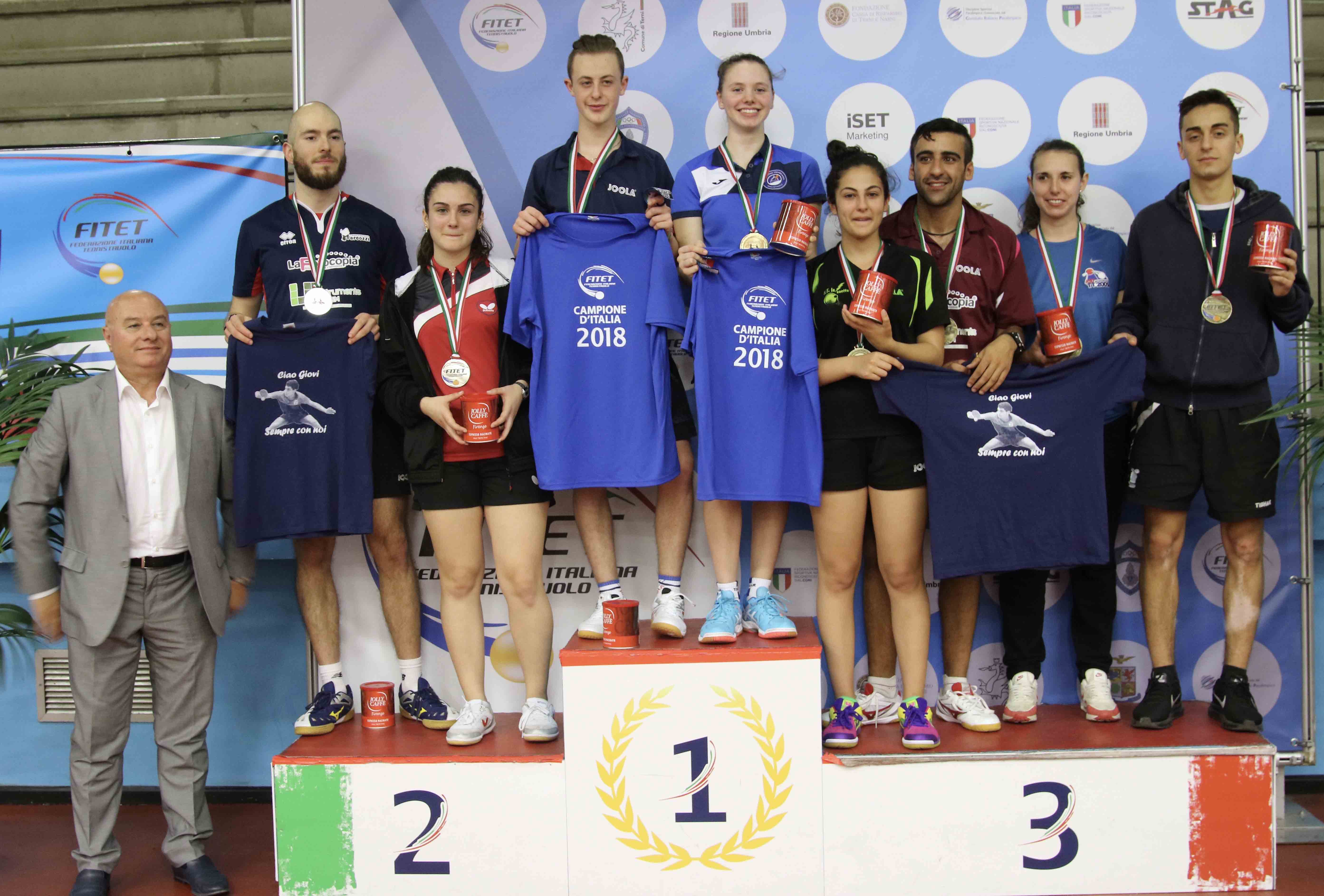 Podio doppio misto di terza categoia 2018