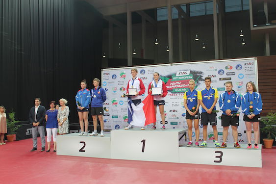 Podio doppio misto juniores Europei 2017