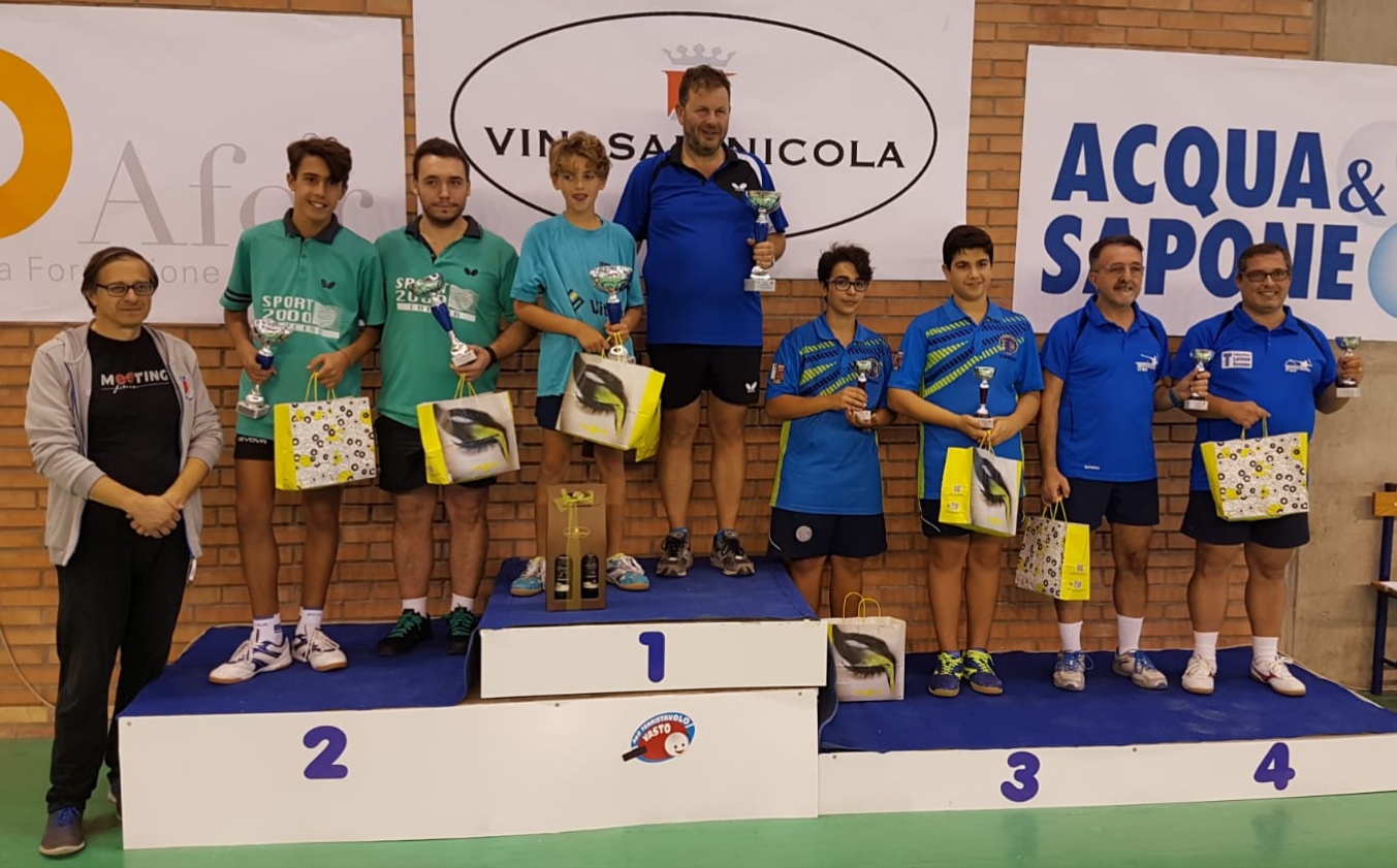 Podio doppio sesta categoria torneo di Vasto ottobre 2018